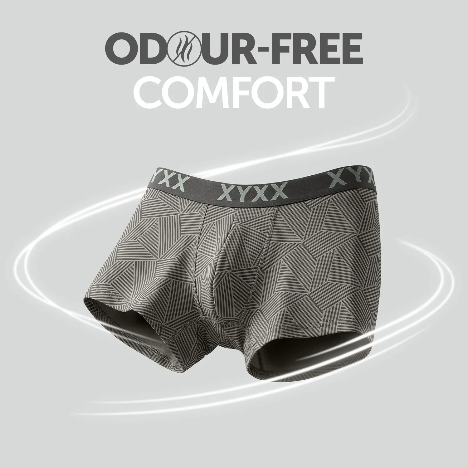 Matrix Cotton-Modal Trunks Linear Grey - Image 4