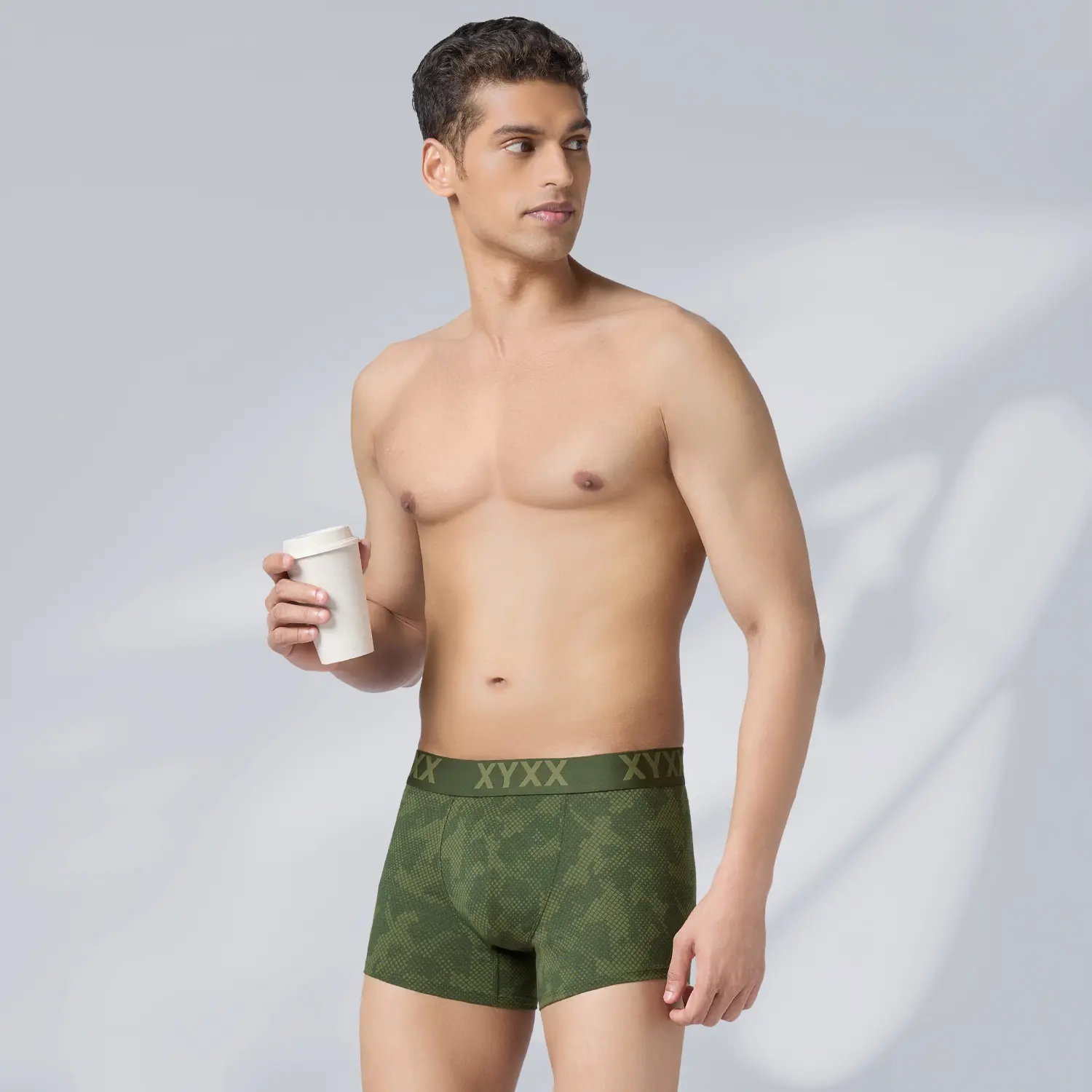 Matrix Cotton-Modal Trunks Olive Drift - Image 3