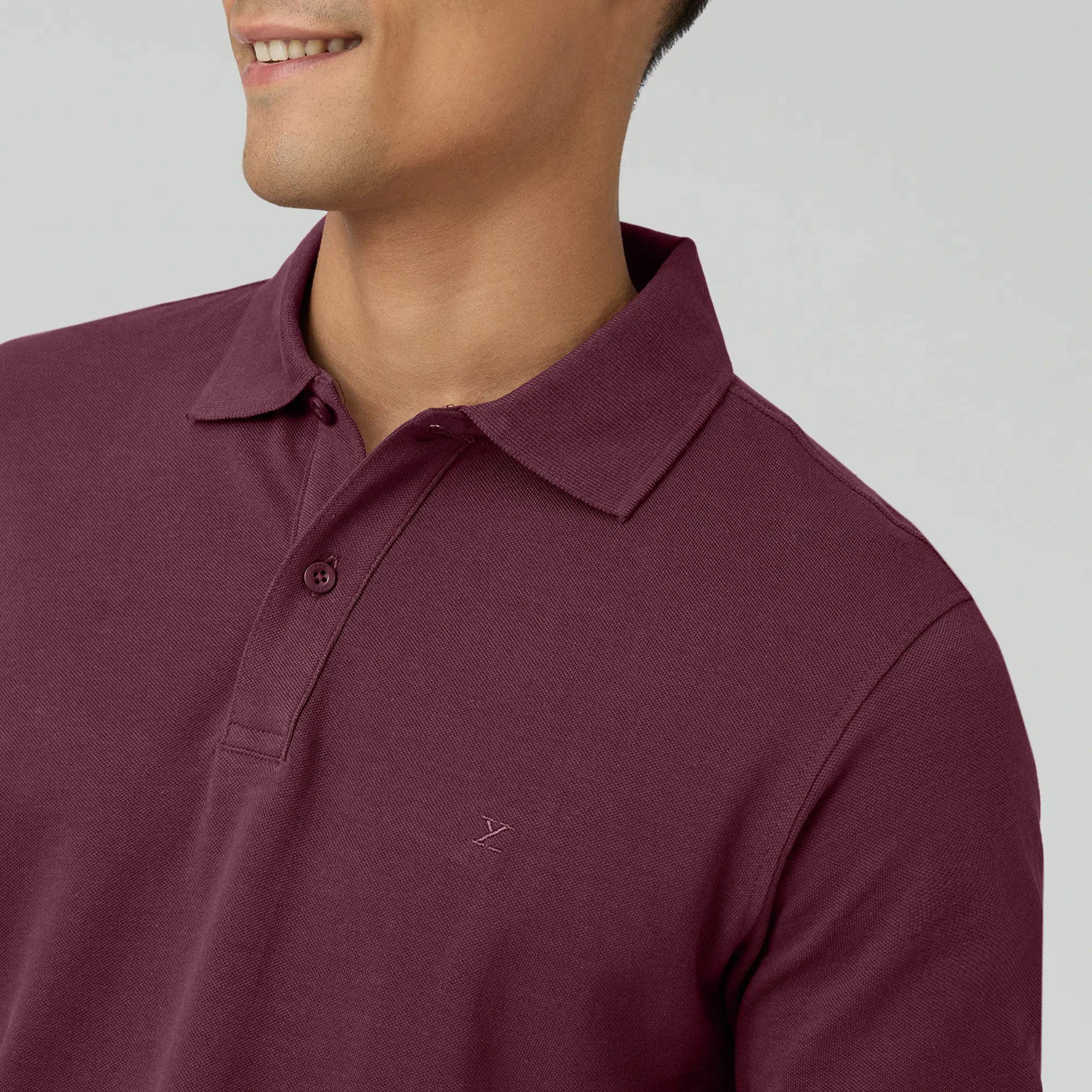 Nova Combed Cotton Polo T-shirts Merlot Maroon - Image 5