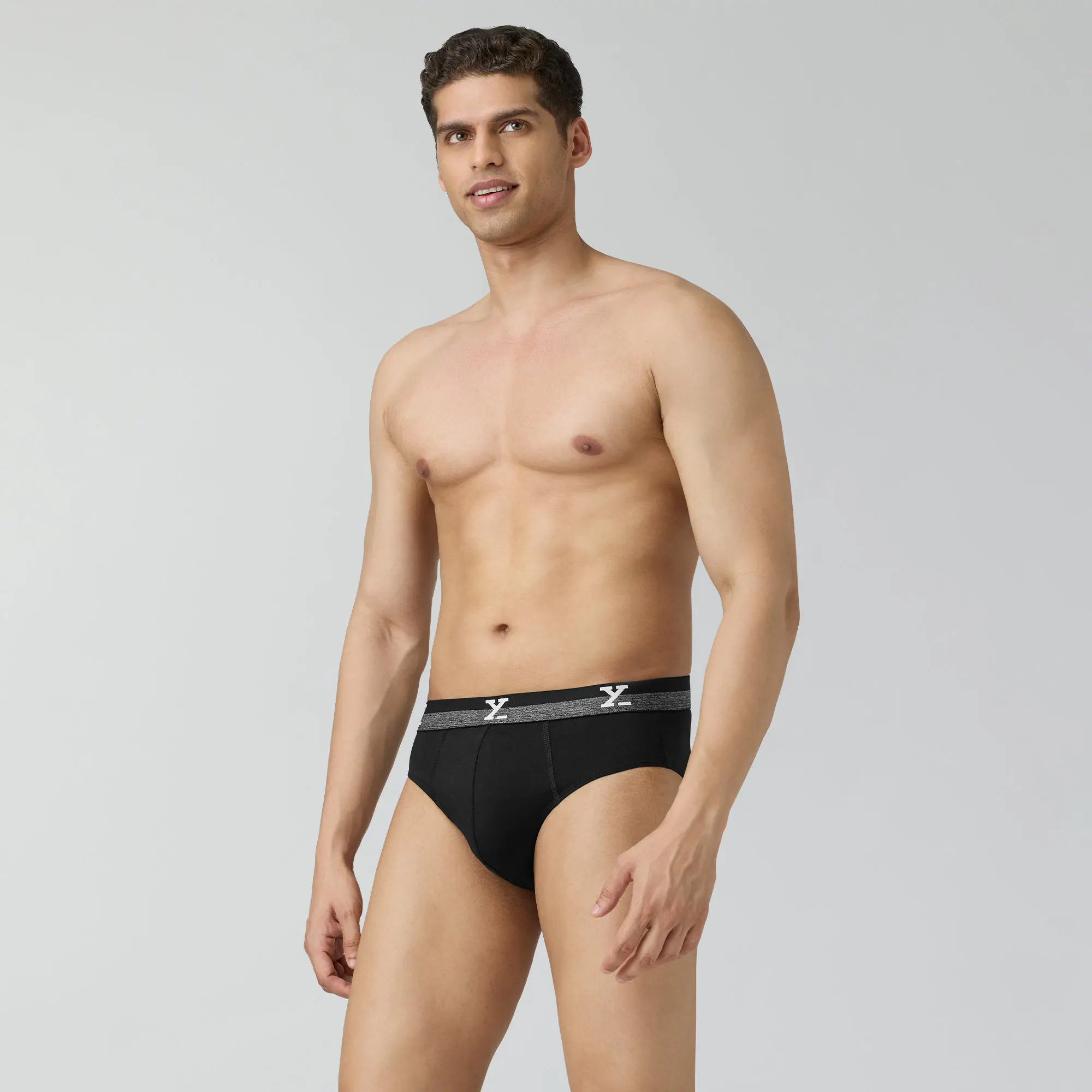 Nova Cotton Briefs Storm Grey - Image 4
