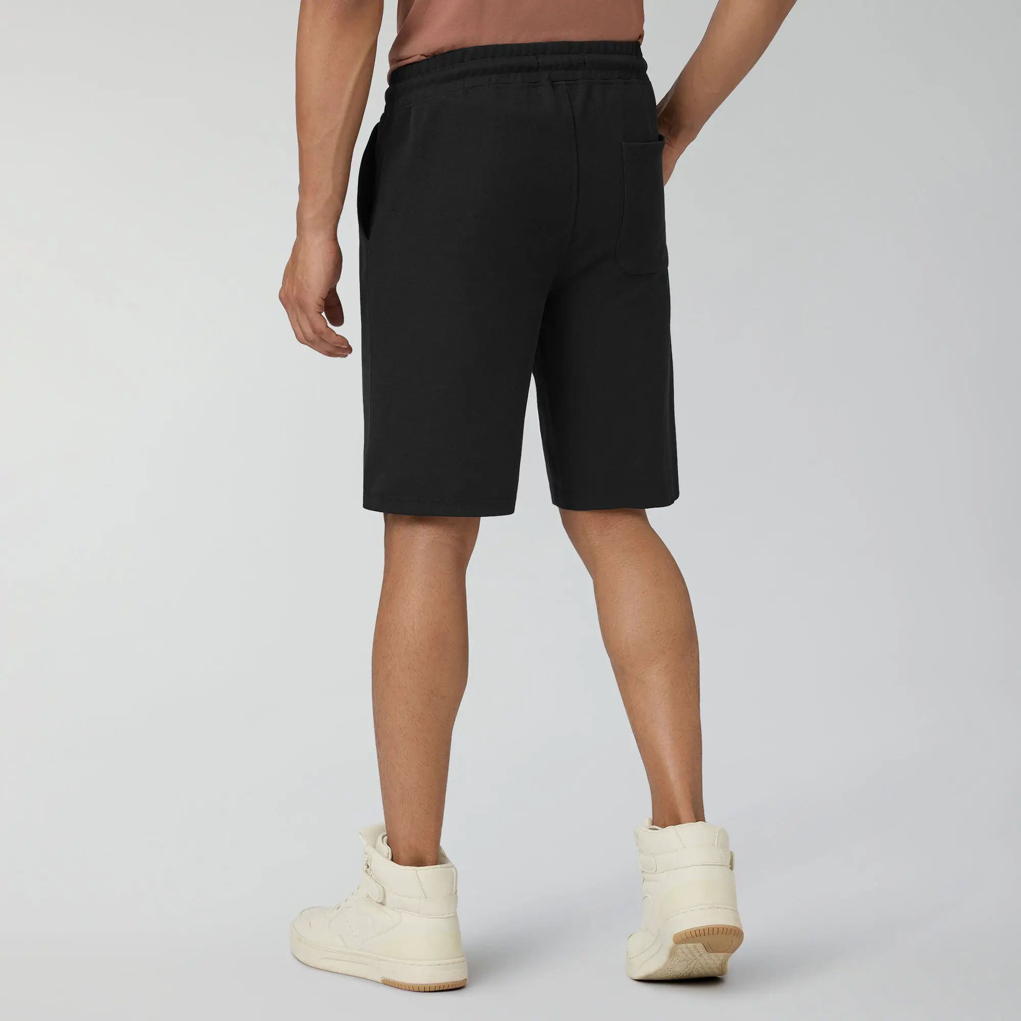 Nova Cotton Rich Shorts Pitch Black - Image 6