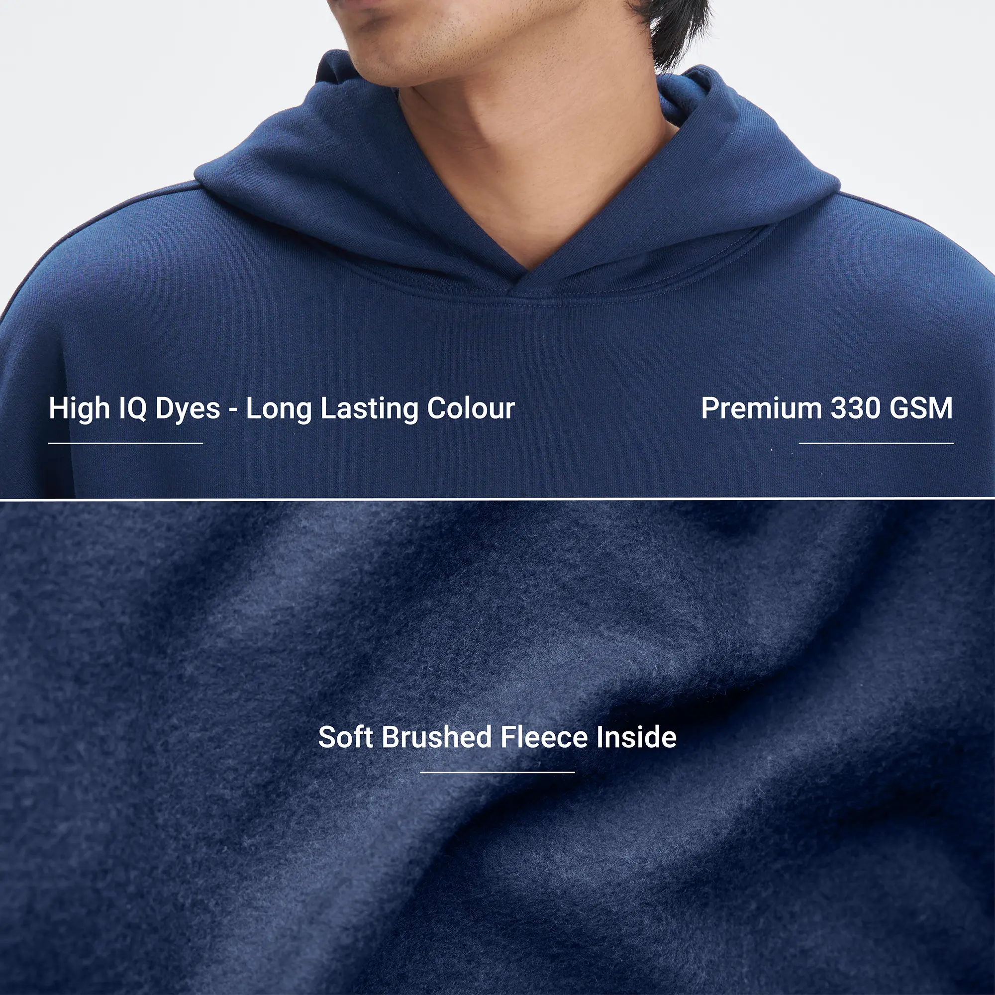Crew Oversized Hoodie  - Blue Nights - Image 2