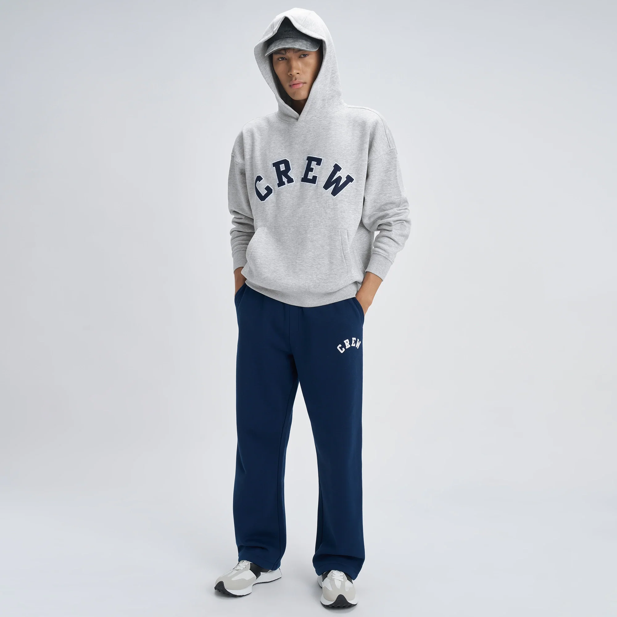 Crew Oversized Hoodie  - Concrete Grey - Image 3