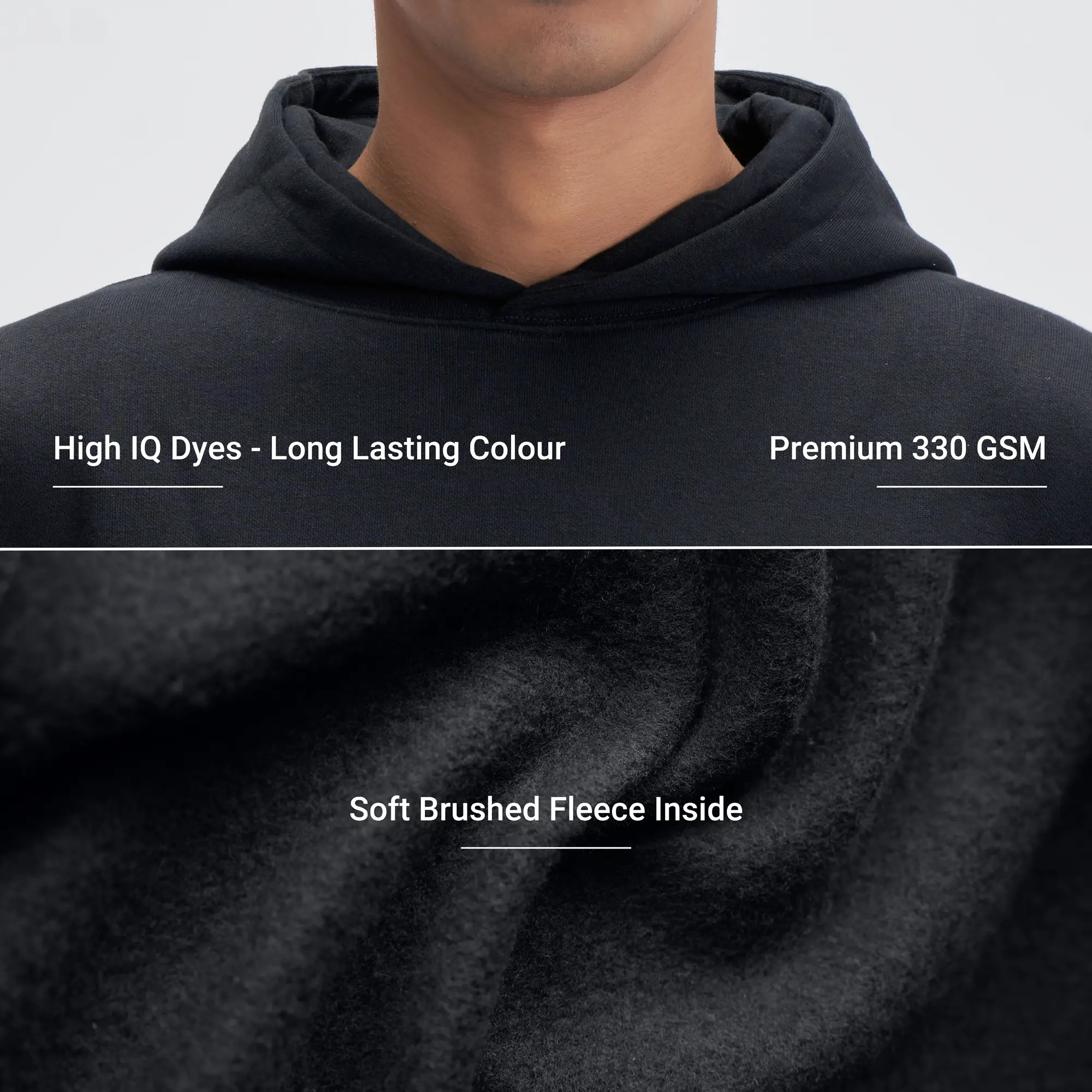Crew Oversized Hoodie - Ink Black - Image 2