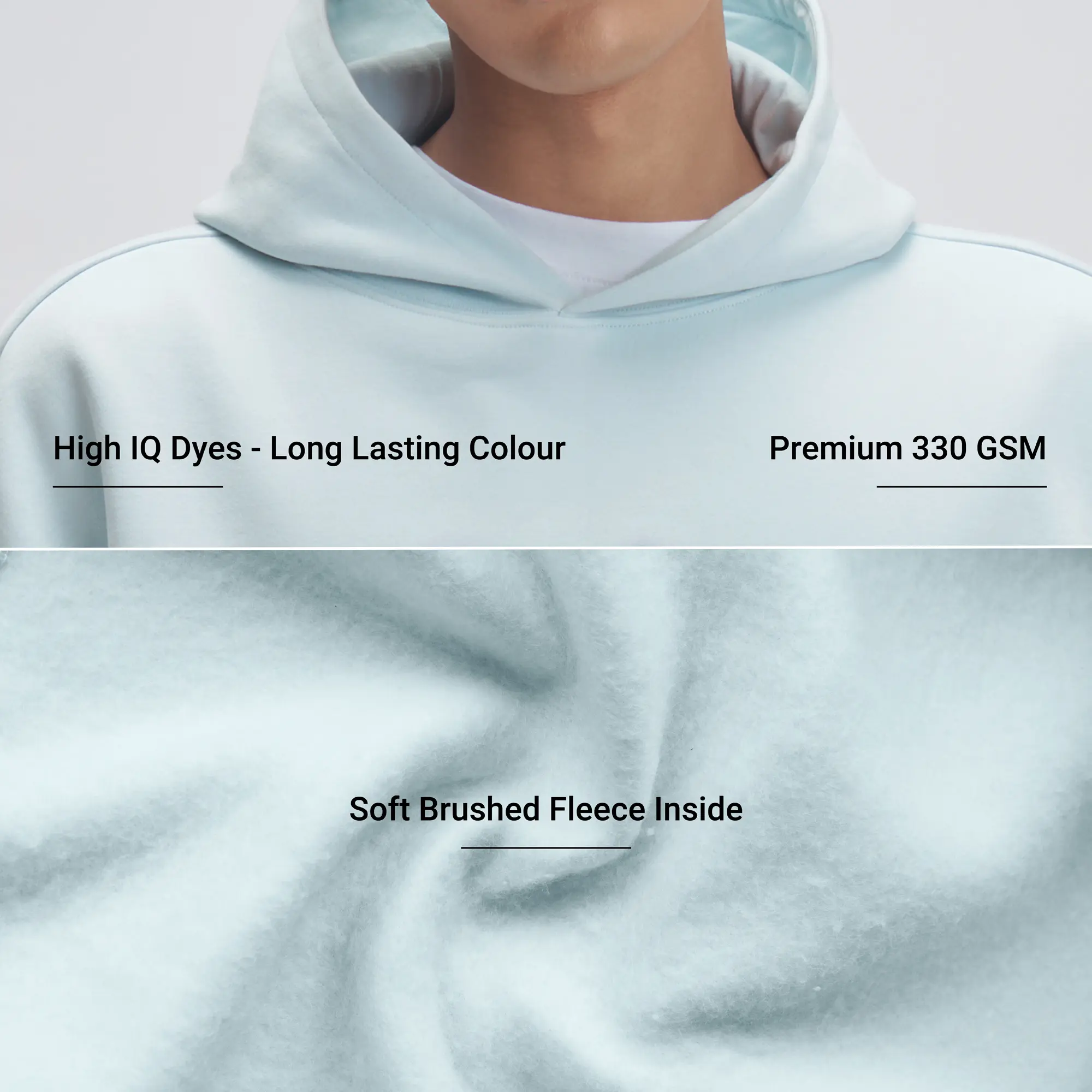 Crew Oversized Hoodie  - Quad Blue - Image 2