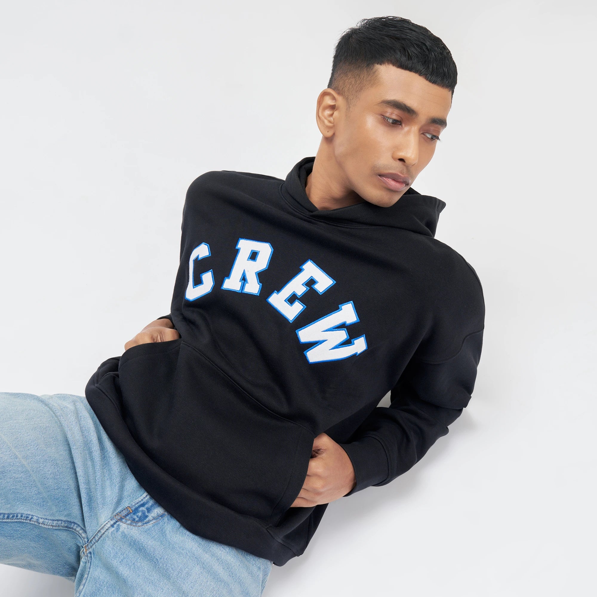 Oversized Hoodie and Sweatpants Co-ord Set Ink Black - Image 4