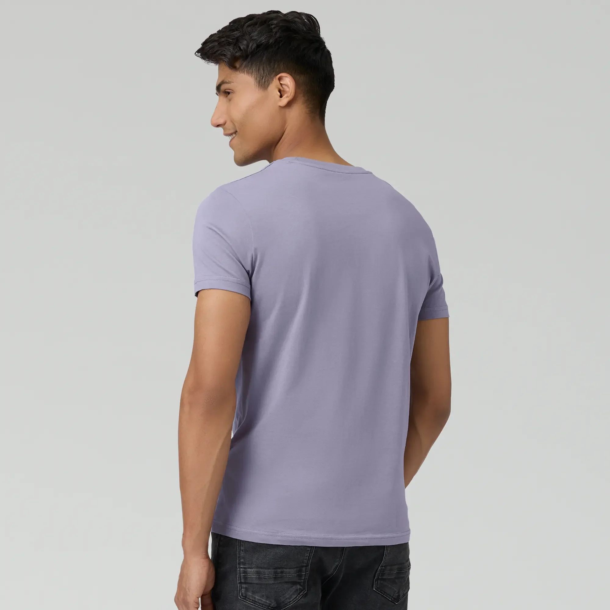 Pace Combed Cotton T-shirts Misty Lilac - Image 6