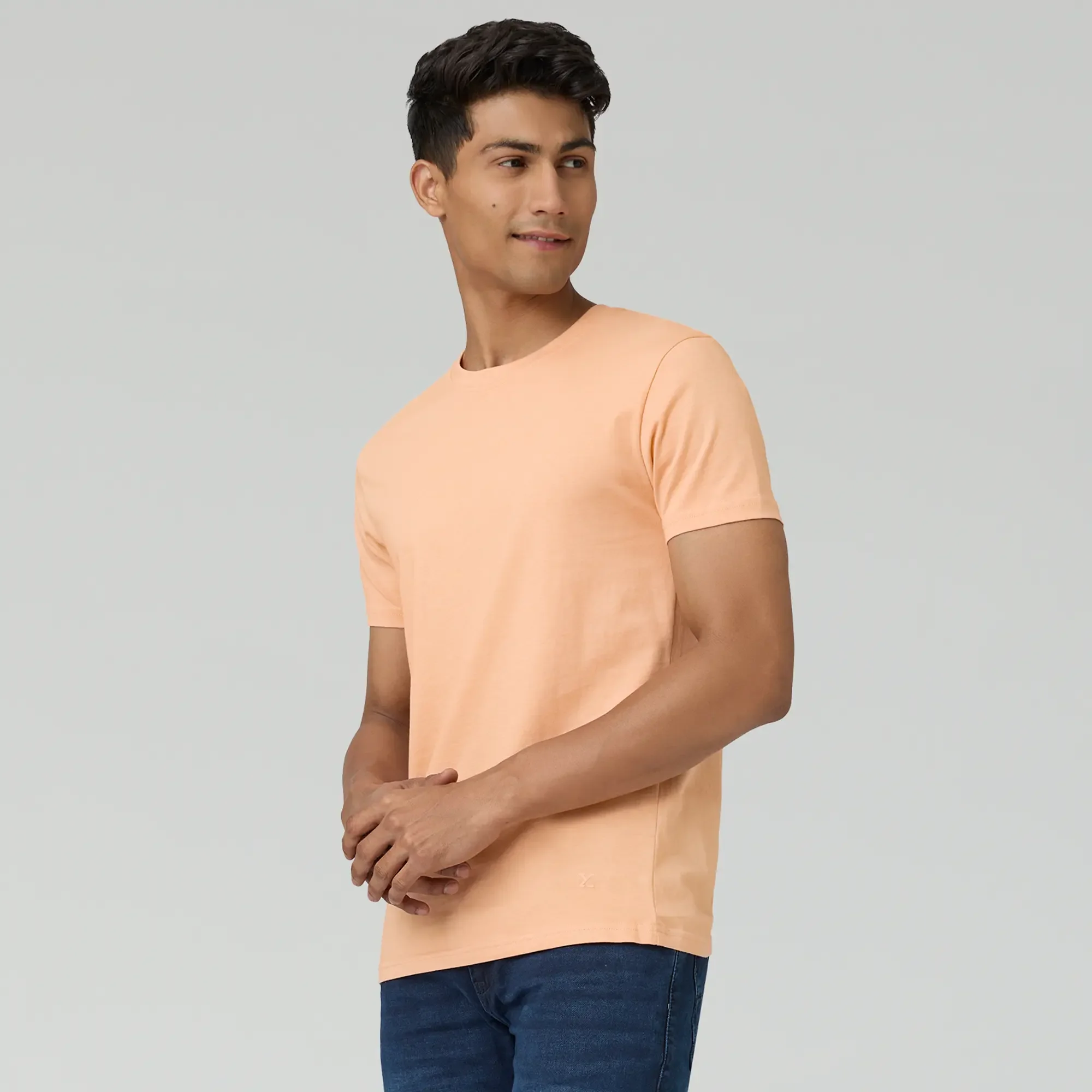 Pace Combed Cotton T-shirts Peach Blush - Image 4