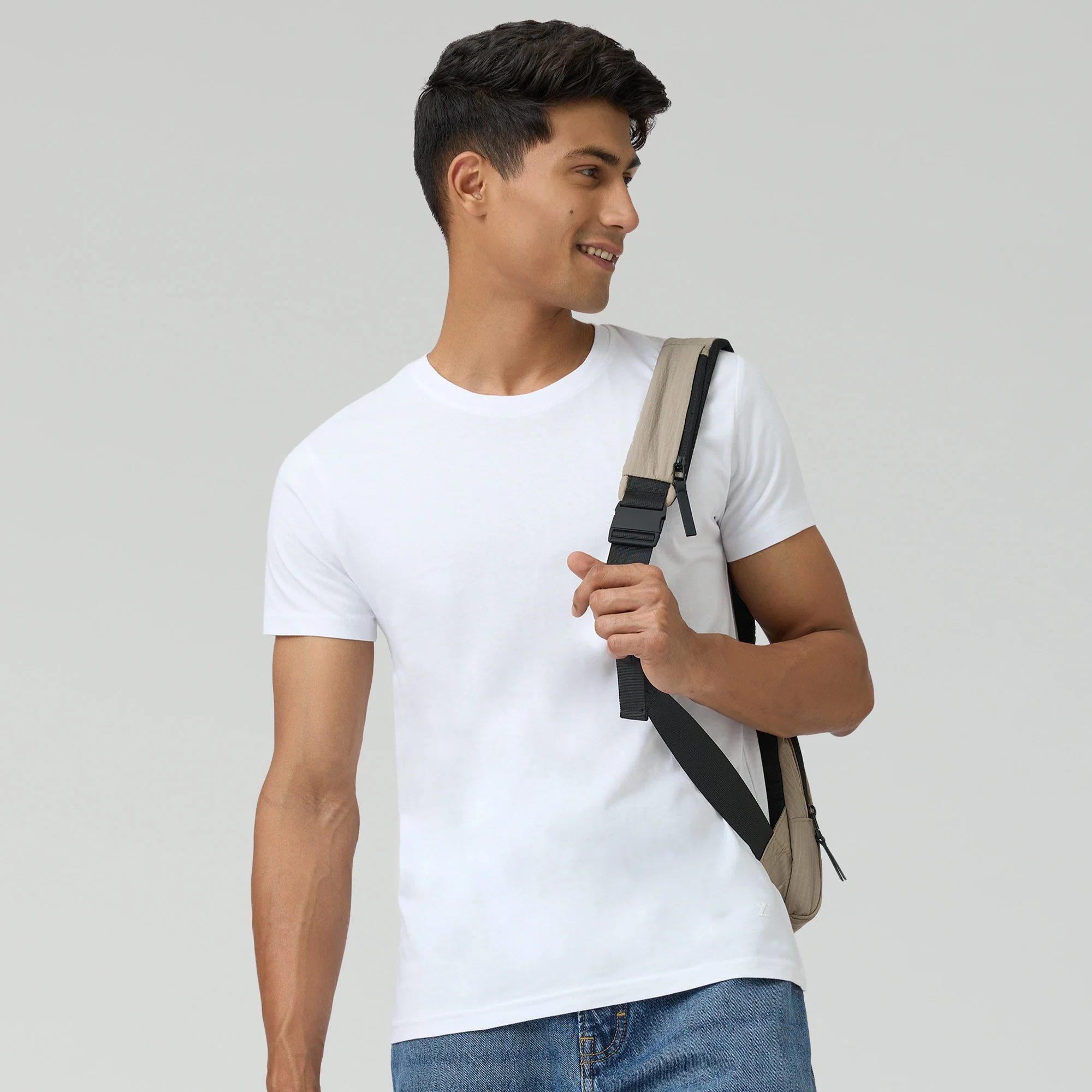 Pace Combed Cotton T-shirts Polar White - Image 3