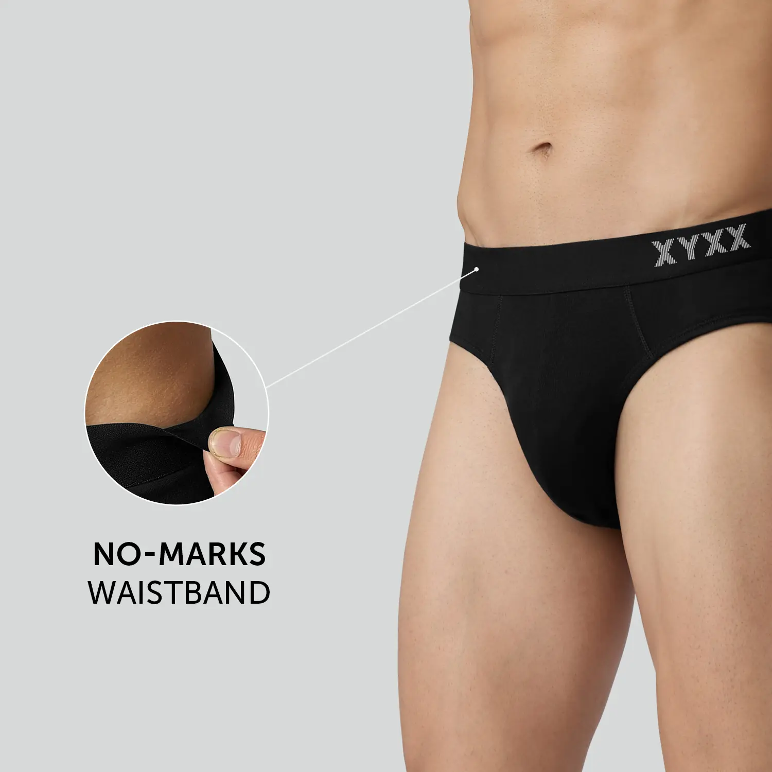 Pace Cotton Rib Briefs Black Knight - Image 3