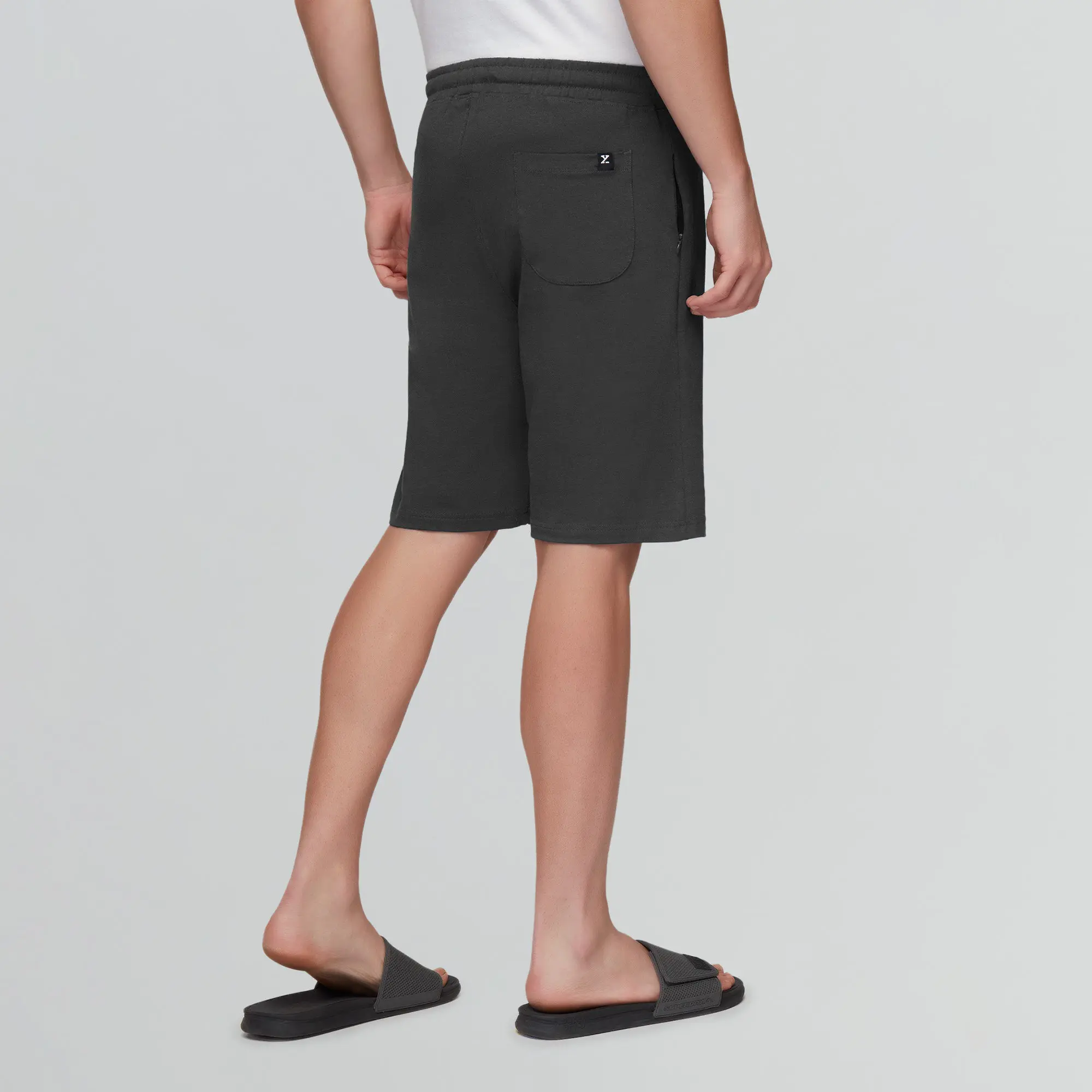 Pace Cotton Rich Shorts Graphite Grey - Image 5