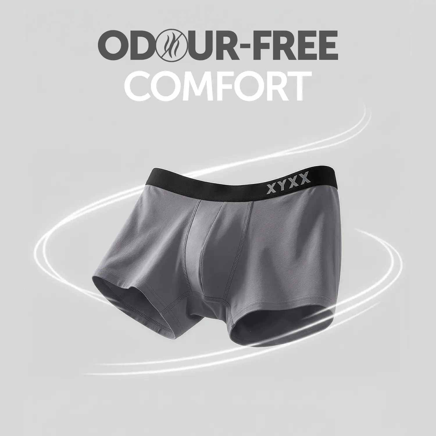 Pace Cotton Rib Trunks Ash Grey - Image 2