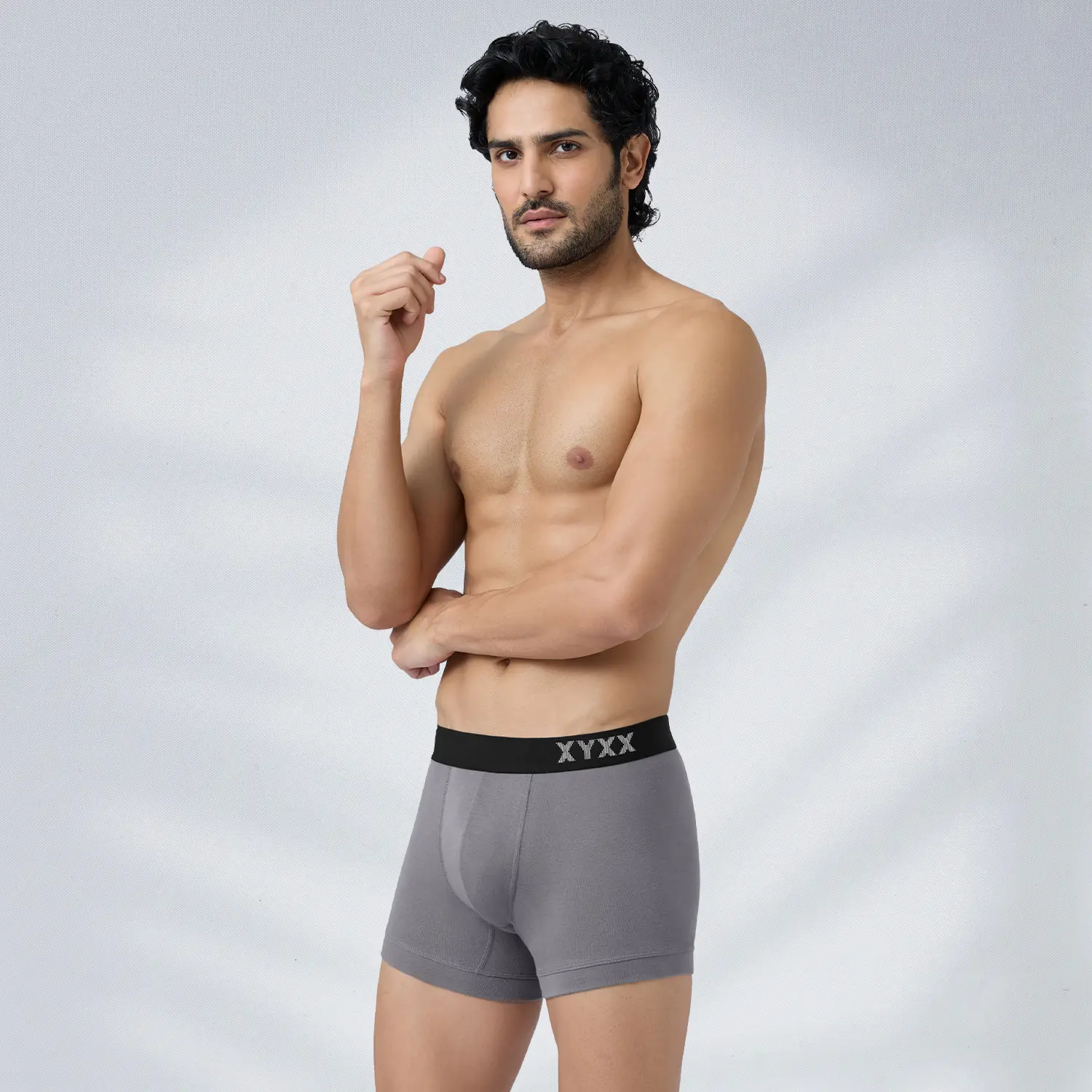 Pace Cotton Rib Trunks Ash Grey - Image 5