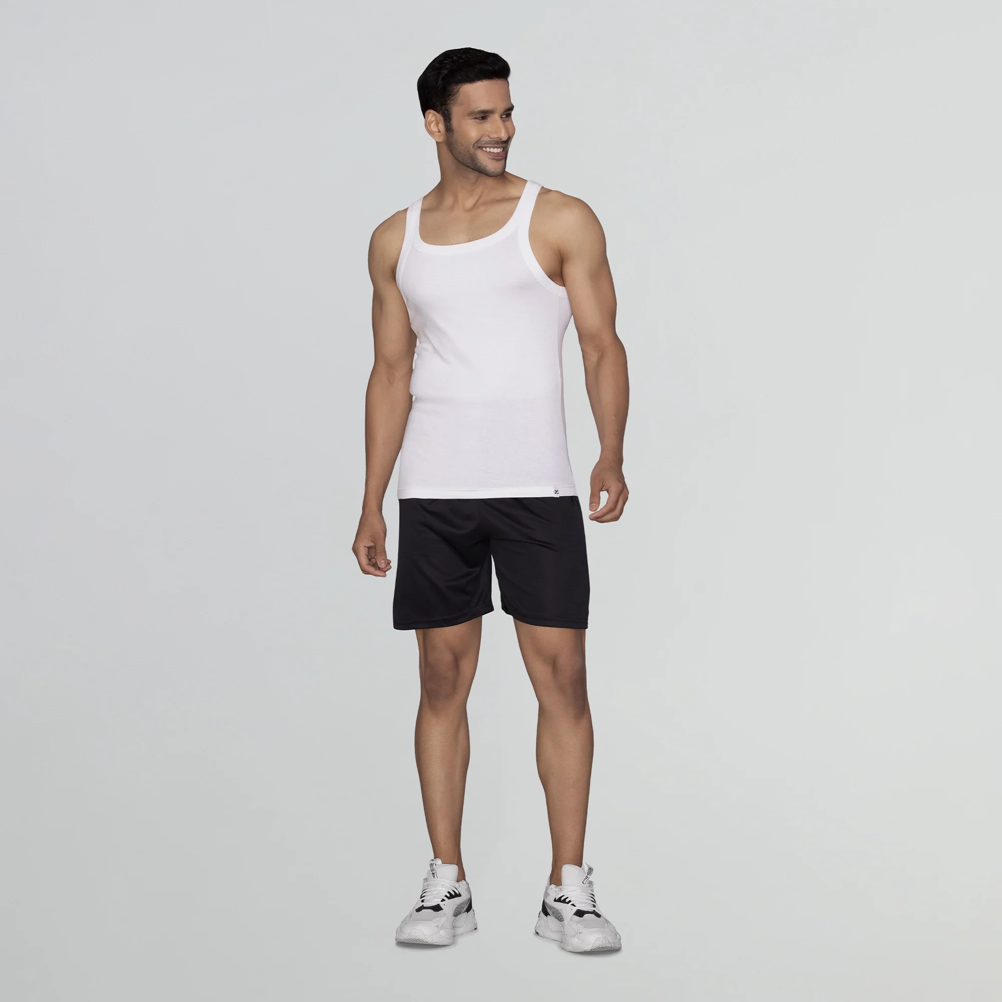 Pace Super Combed Cotton Vest Polar White - Image 3
