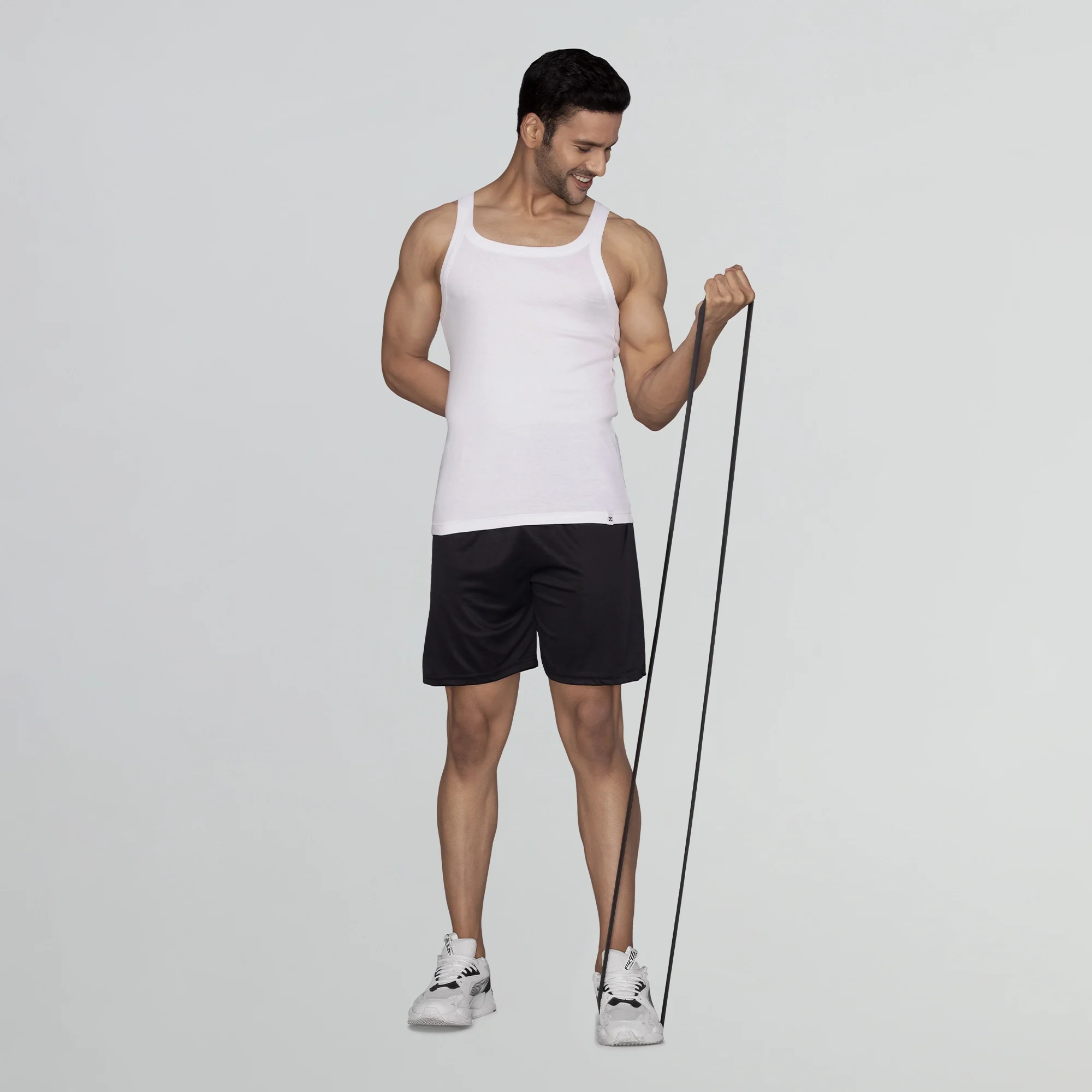 Pace Super Combed Cotton Vest Polar White - Image 5