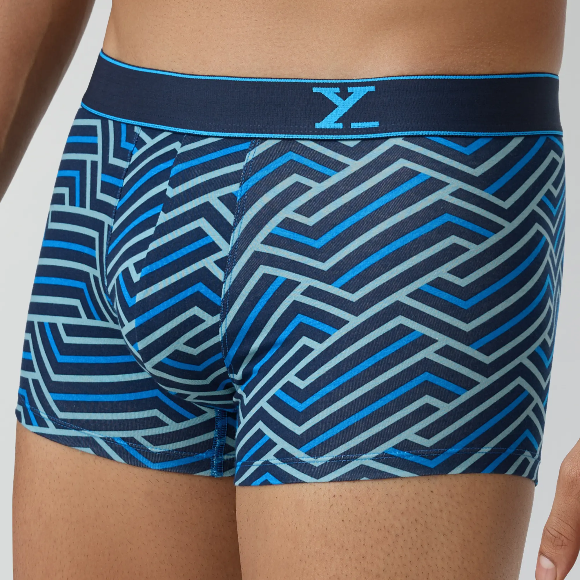 Parallax Cotton Trunks Blue Stripes - Image 4