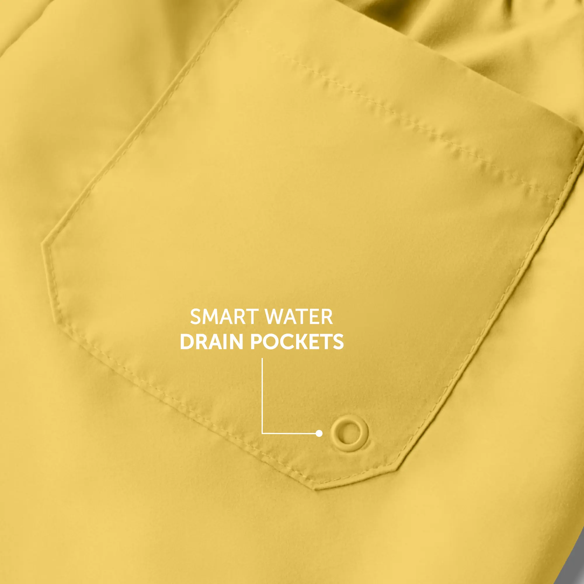 Aqua Swim Shorts Butter Yellow - Image 4