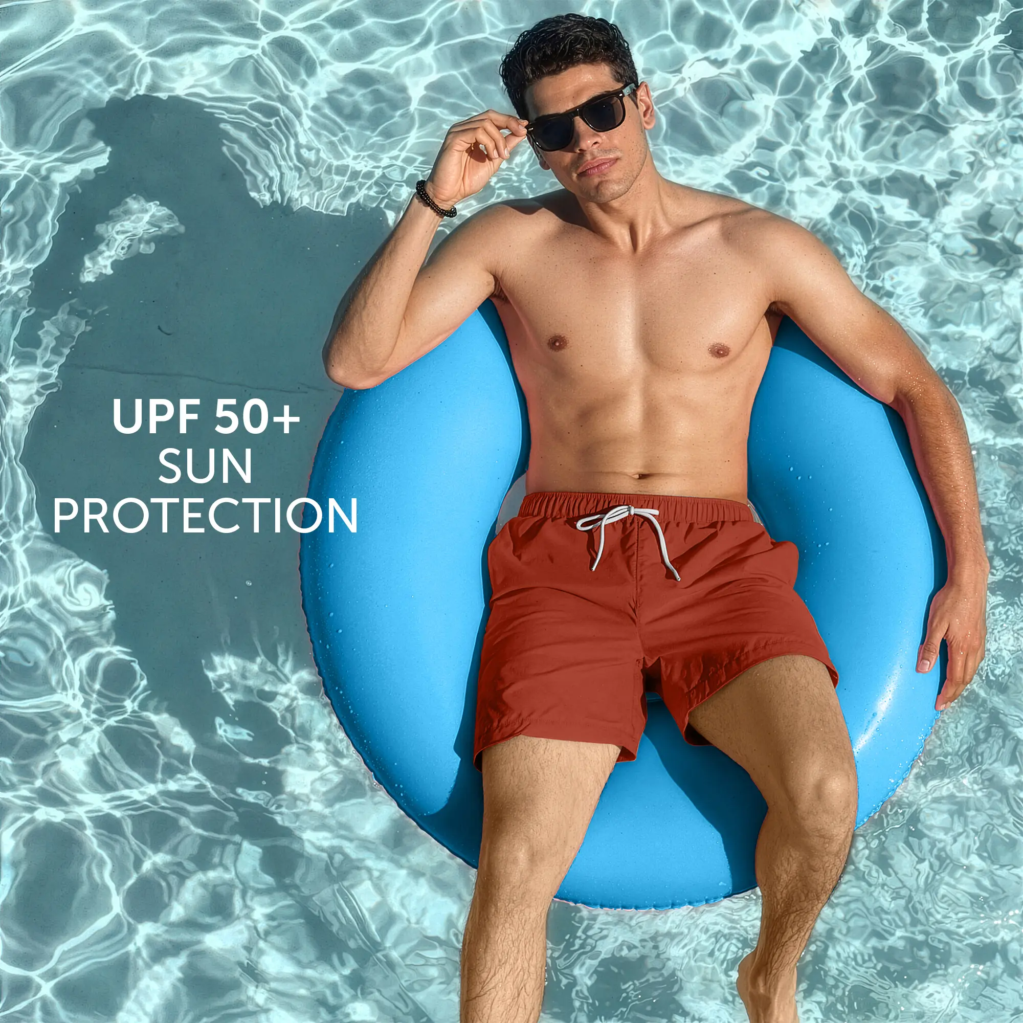 Aqua Swim Shorts Candy Red - Image 2