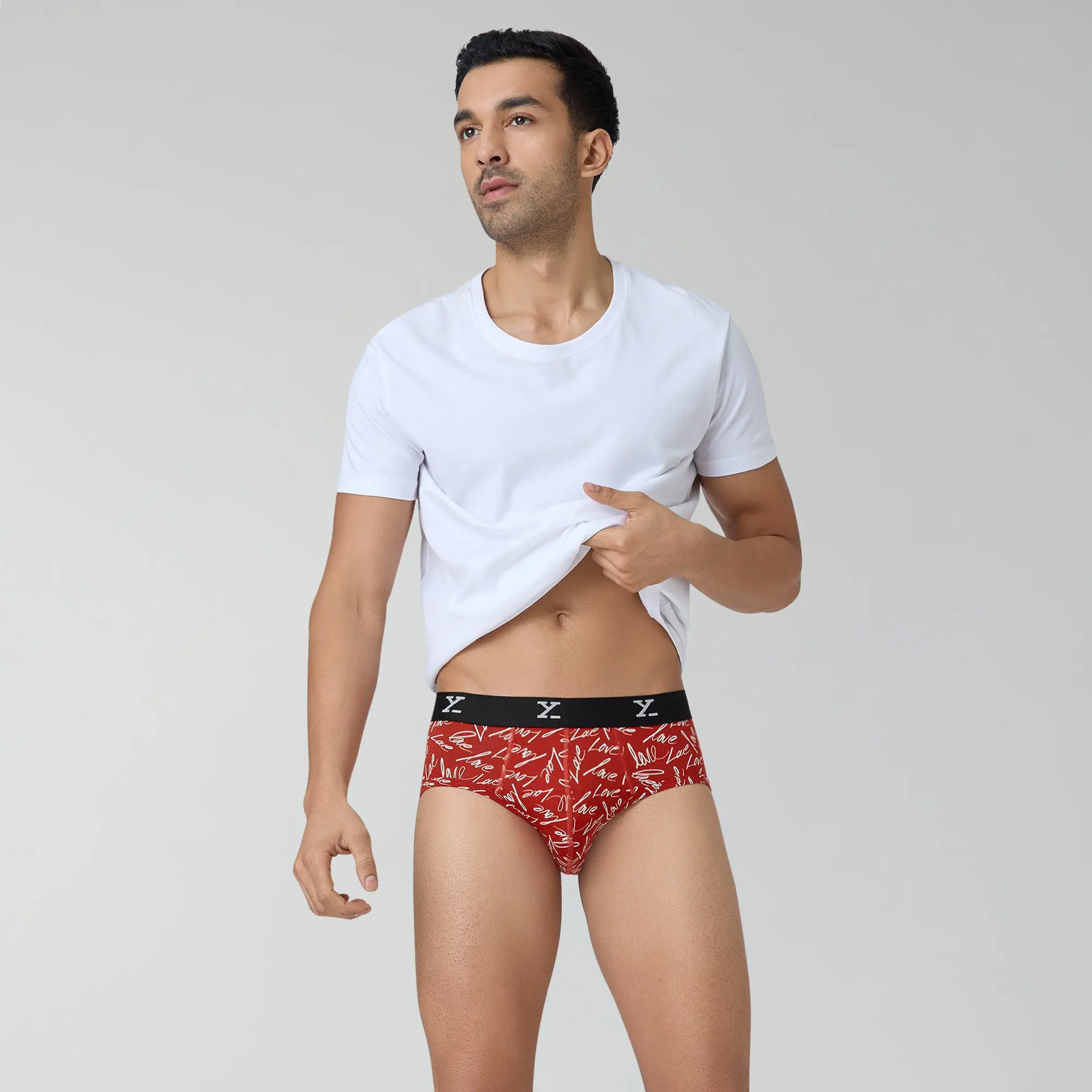 Prints For You Briefs Lovestruck Red - Image 3