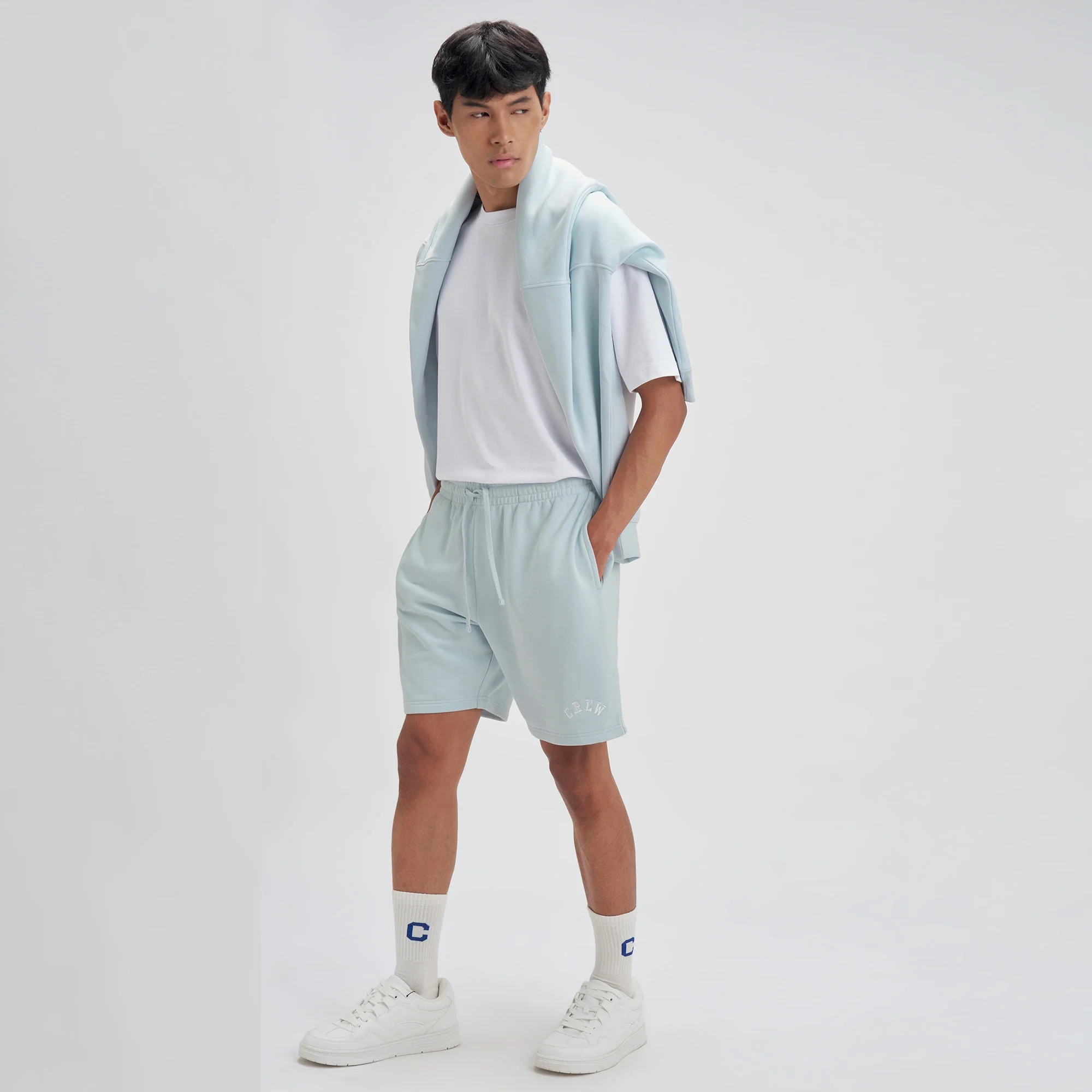 Crew Relaxed Fit Sweatshorts - Quad Blue - Image 4