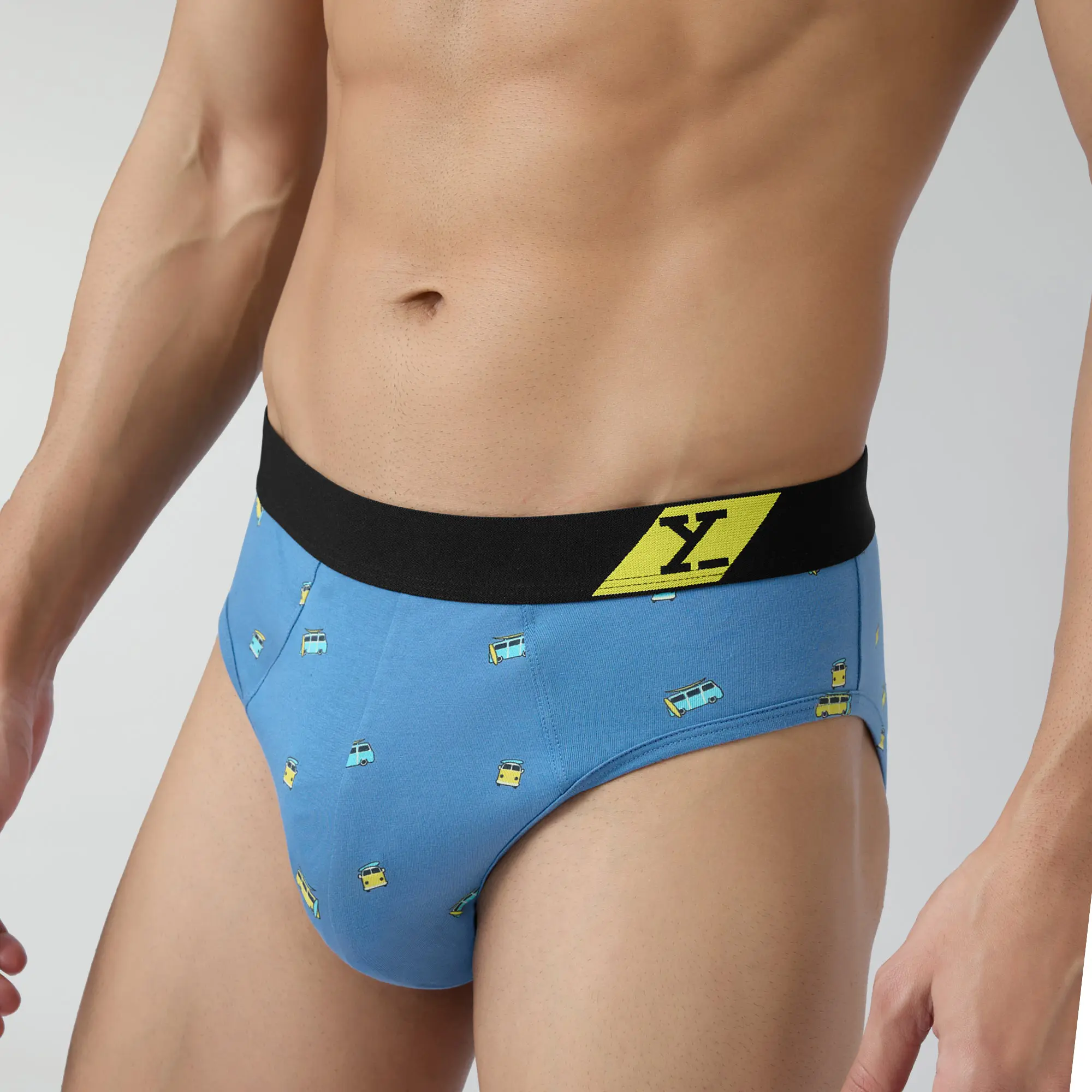 Splash Cotton Stretch Briefs Bus Blue - Image 6