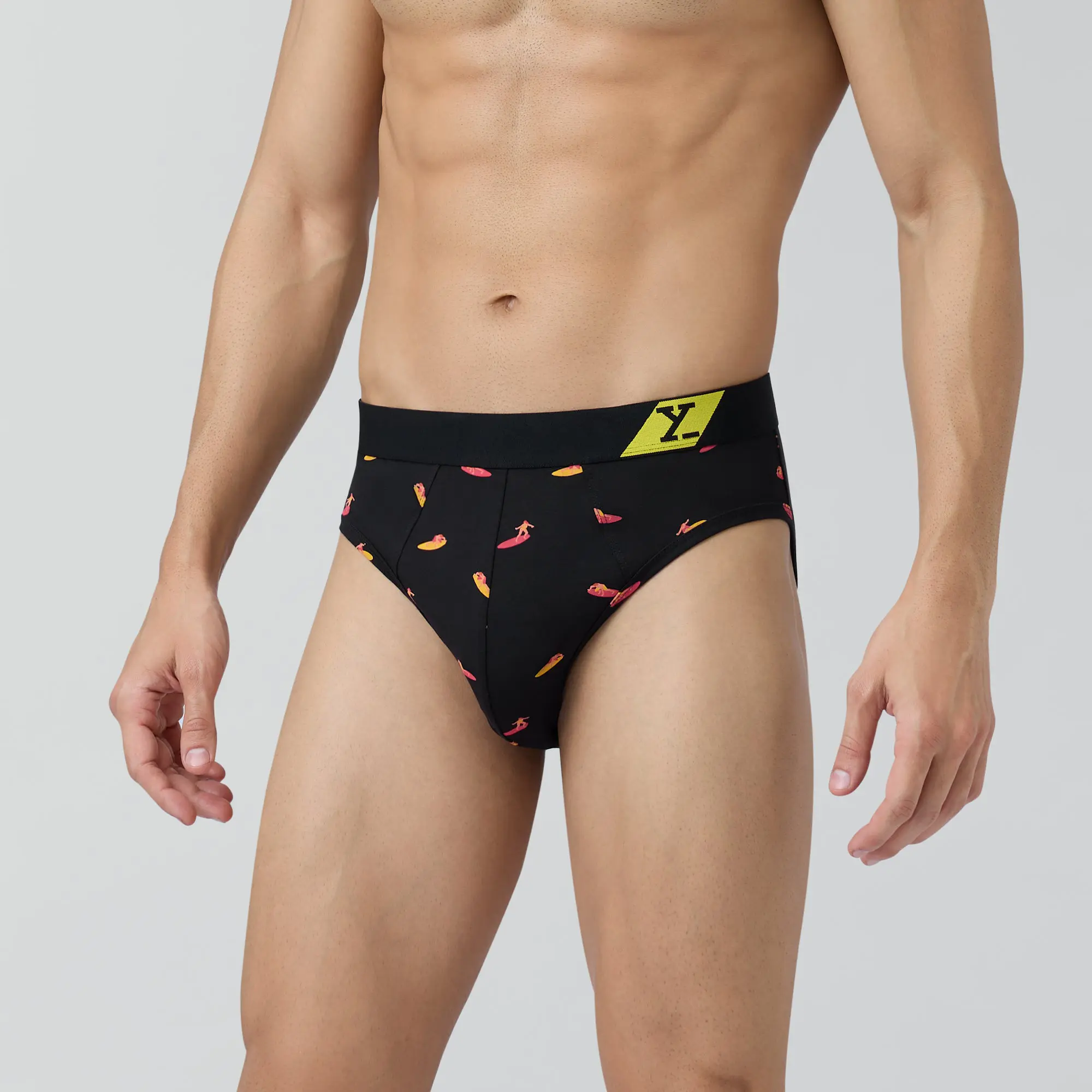 Splash Cotton Stretch Briefs Surfer Black - Image 5