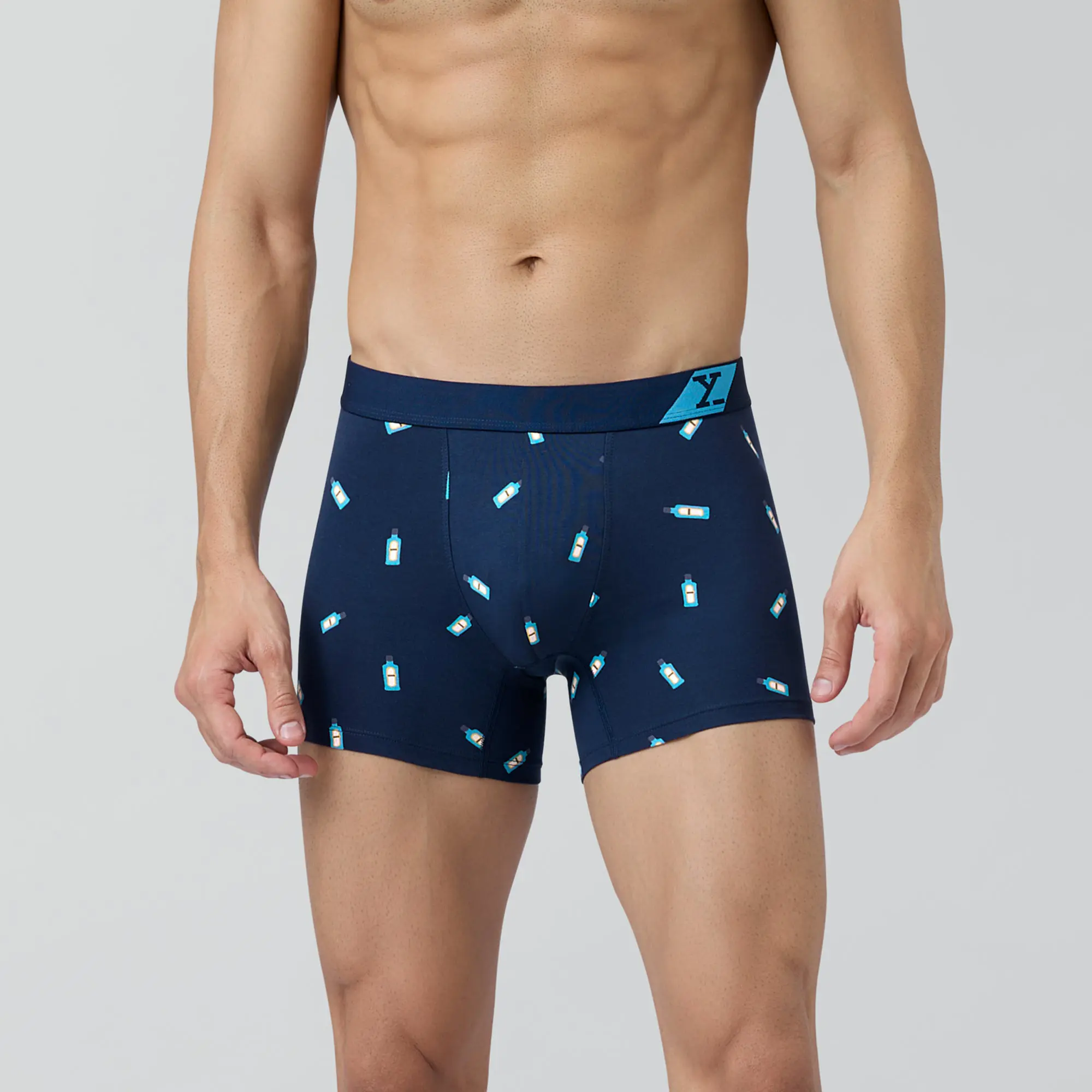 Splash Cotton Stretch Trunks Gin Blue - Image 2