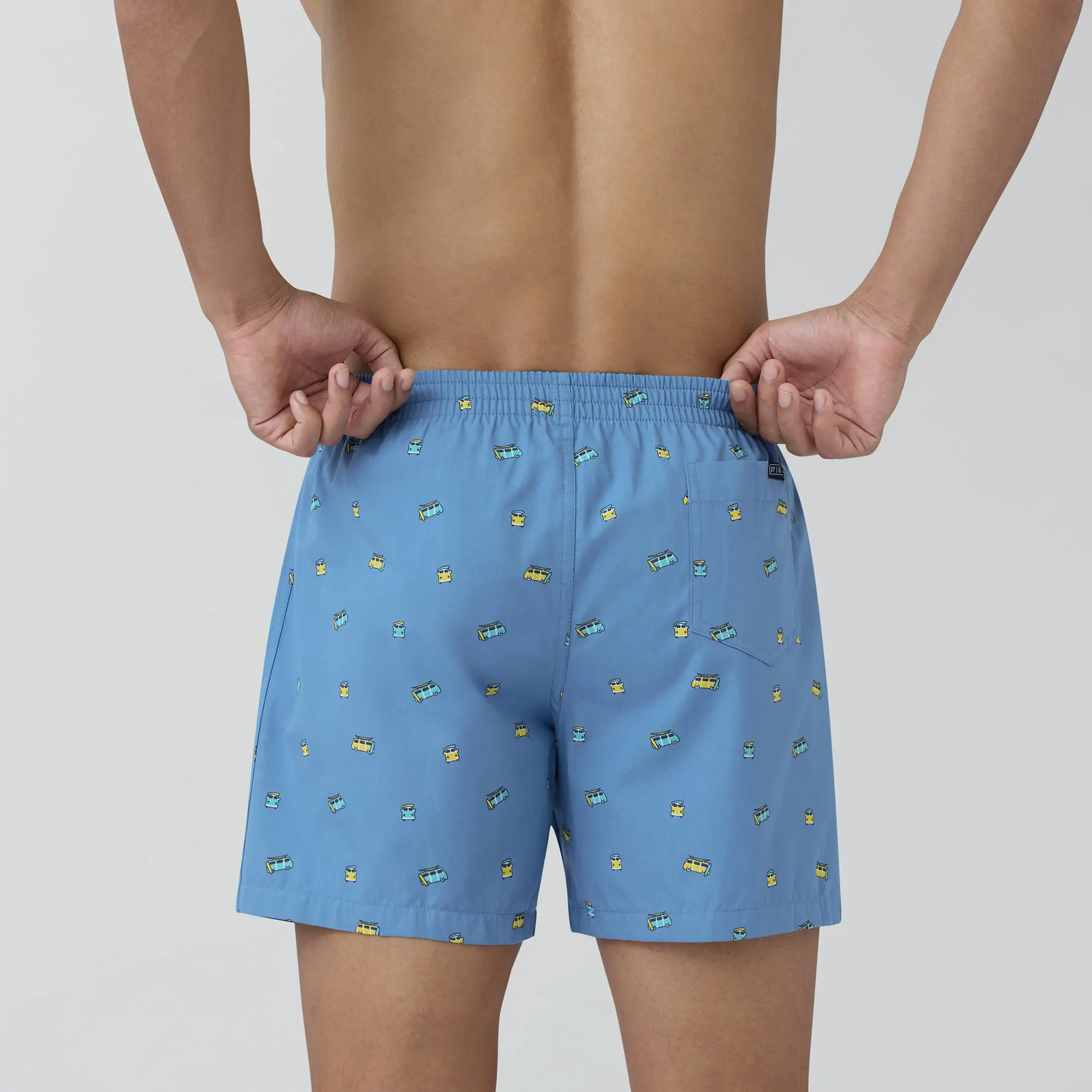 Splash Cotton Boxers - Bus Blue - Image 5