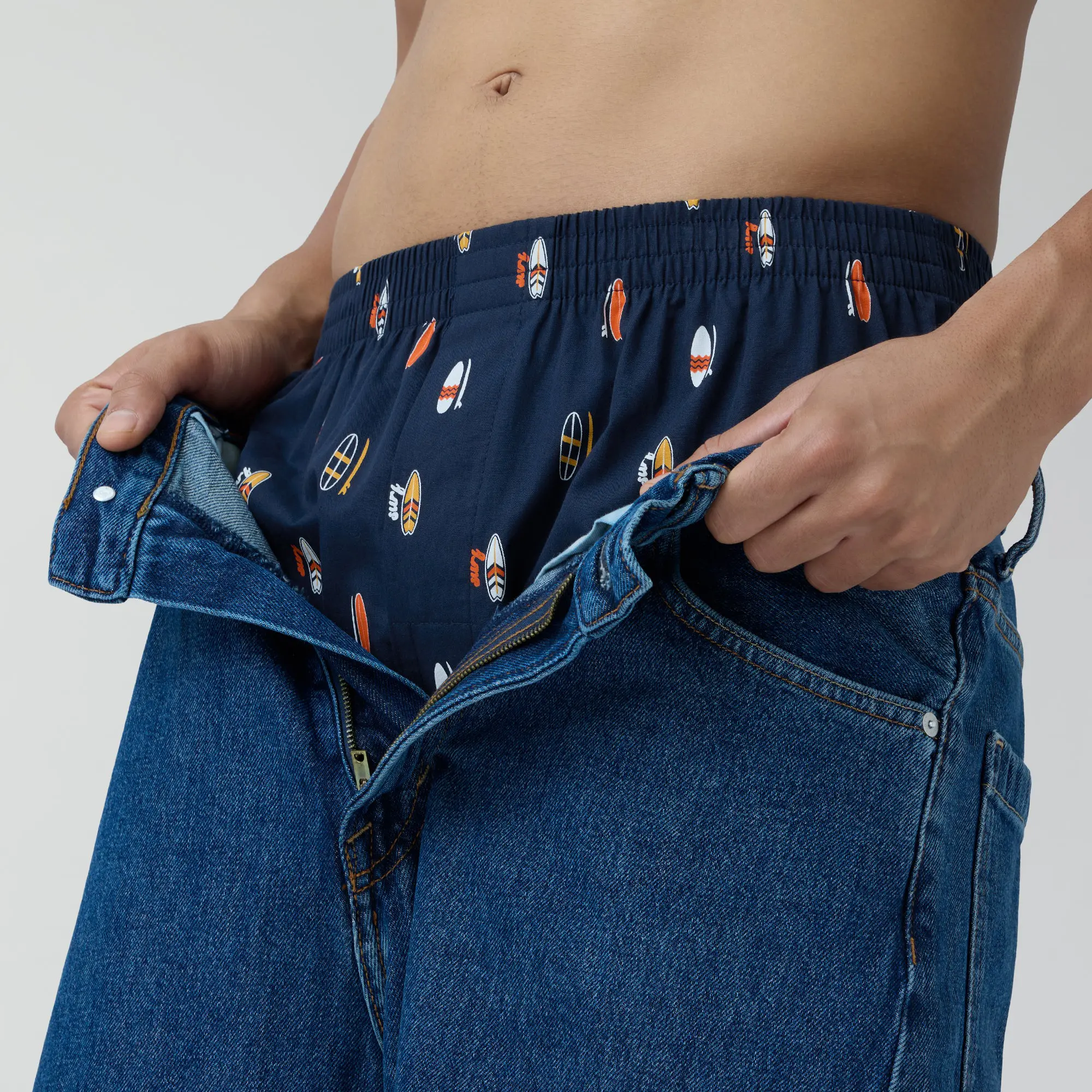 Splash Cotton Boxers - Surfboard Blue - Image 4