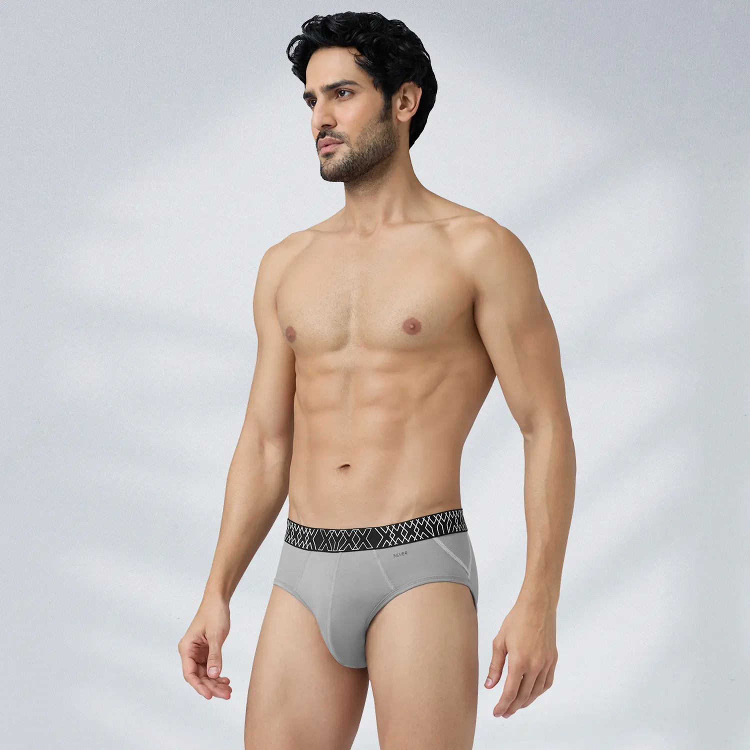 Sprint Cotton Stretch Briefs Opal Grey - Image 3