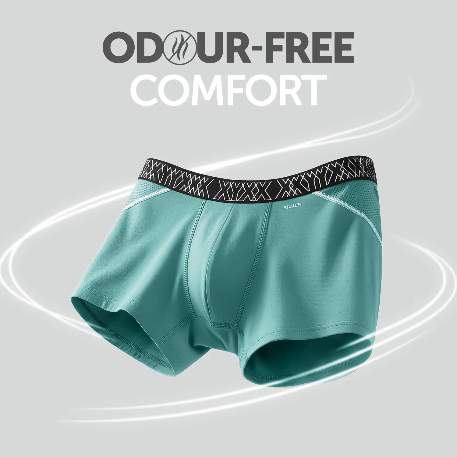 Sprint Cotton Stretch Trunks Atlas Blue - Image 2