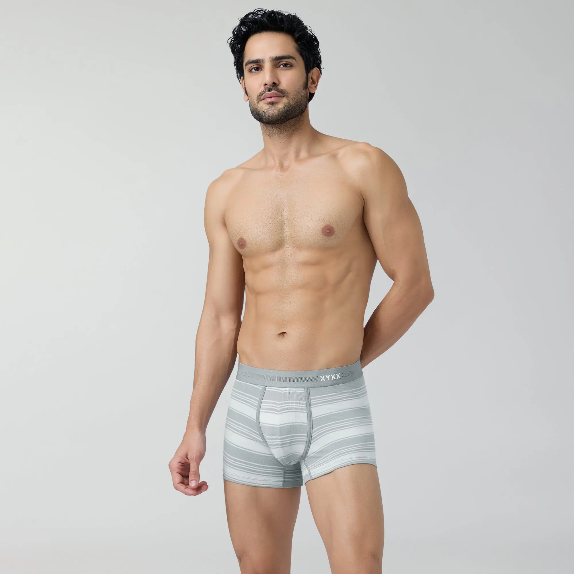Streax Cotton Stretch Trunks Cloud Grey - Image 3