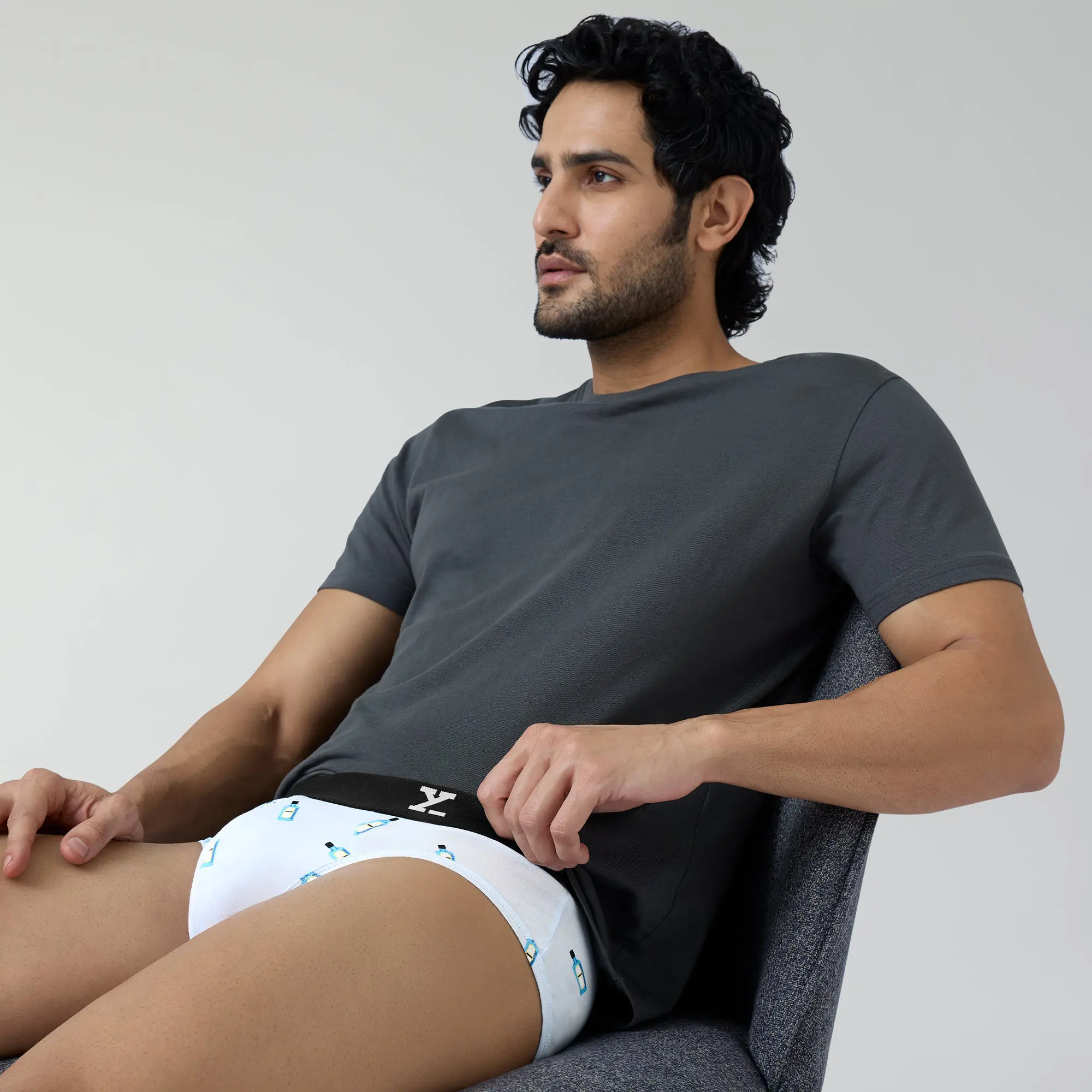 Surf Cotton Stretch Briefs Gin Blue - Image 3