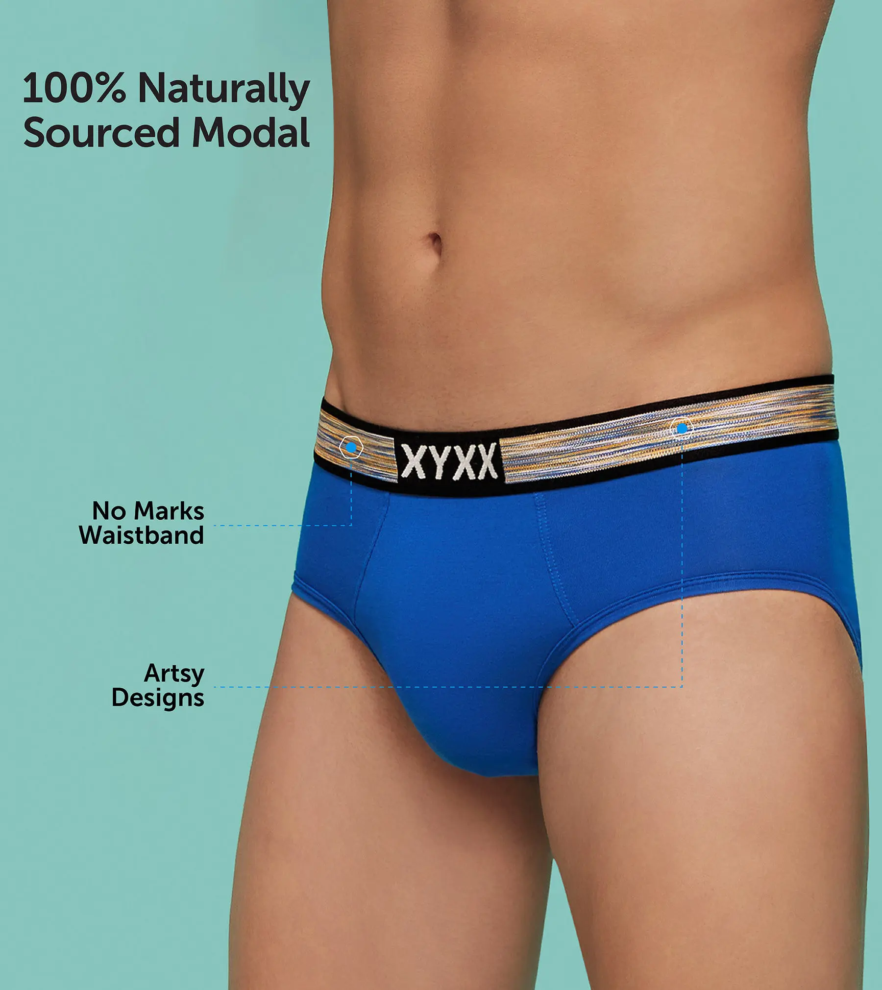 Hues Briefs Blue Symphony - Image 3