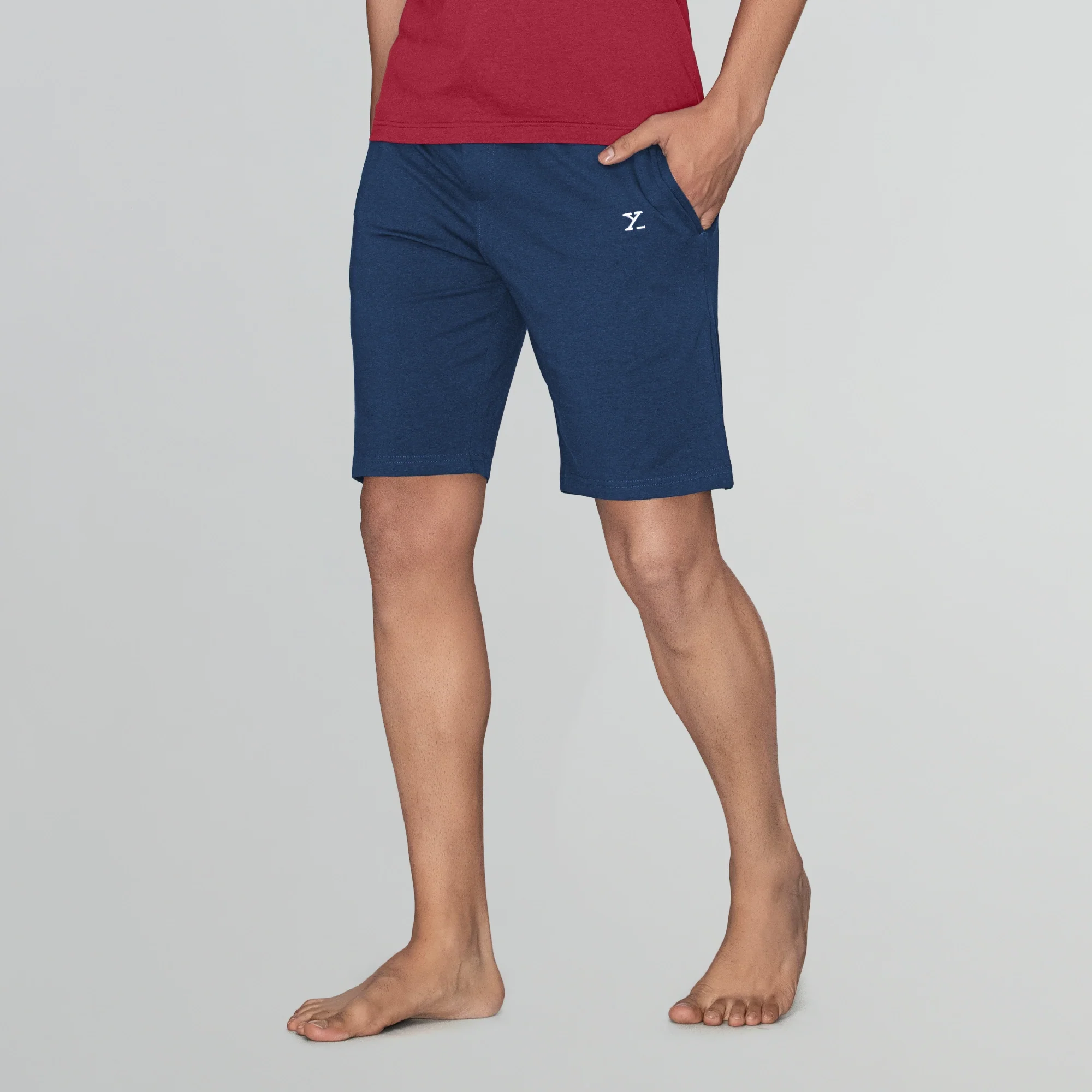 Ace Modal-Cotton Shorts Estate Blue - Image 4