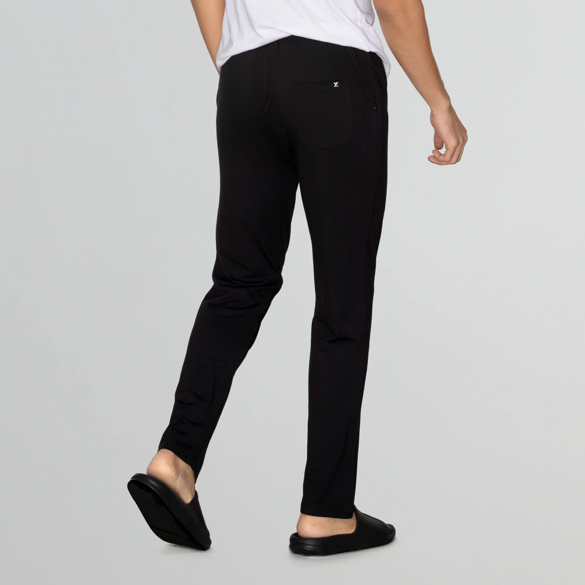Ace Modal-Cotton Lounge Pants Pitch Black - Image 5