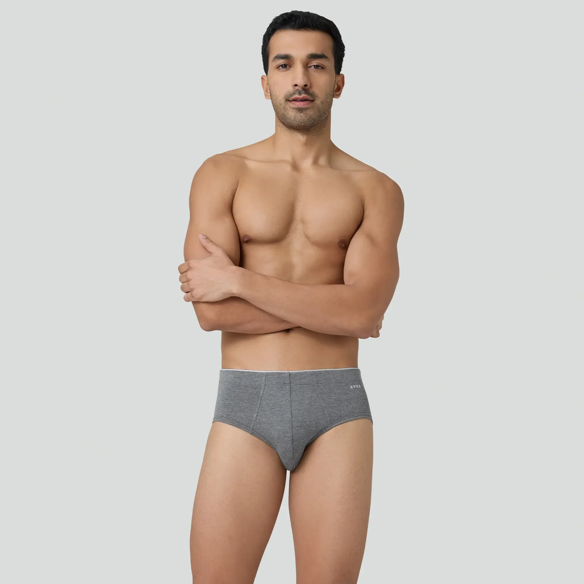 Uno Medley Modal Briefs Stone Grey - Image 3
