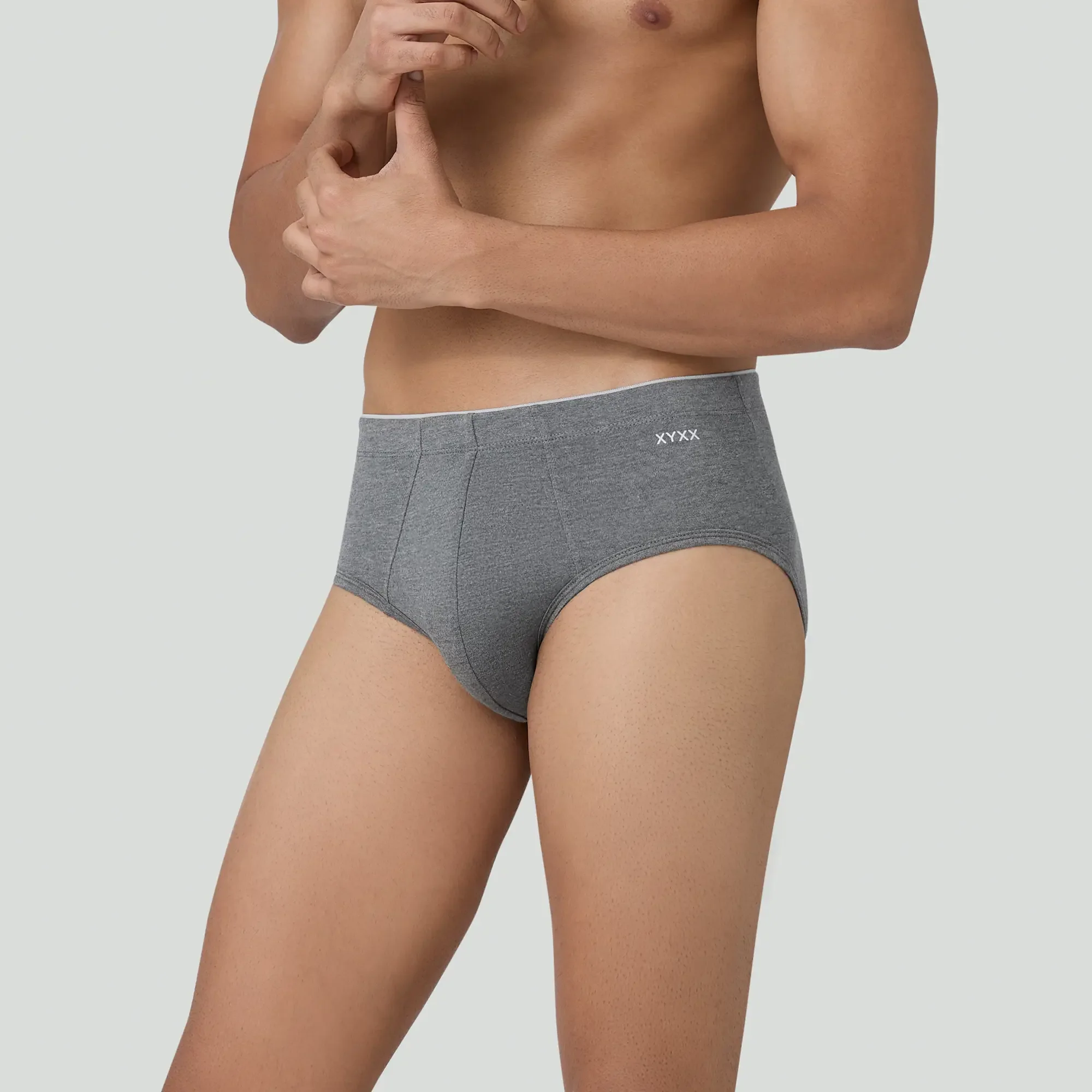 Uno Medley Modal Briefs Stone Grey - Image 6