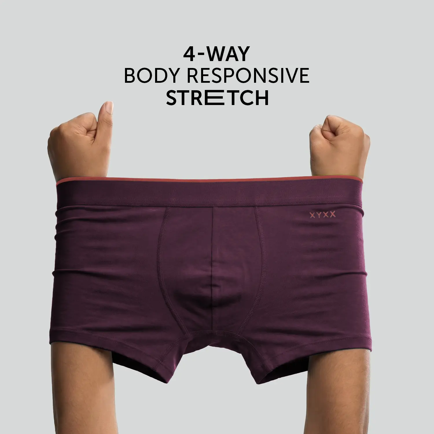 Uno Modal Trunks - Plum Red - Image 3