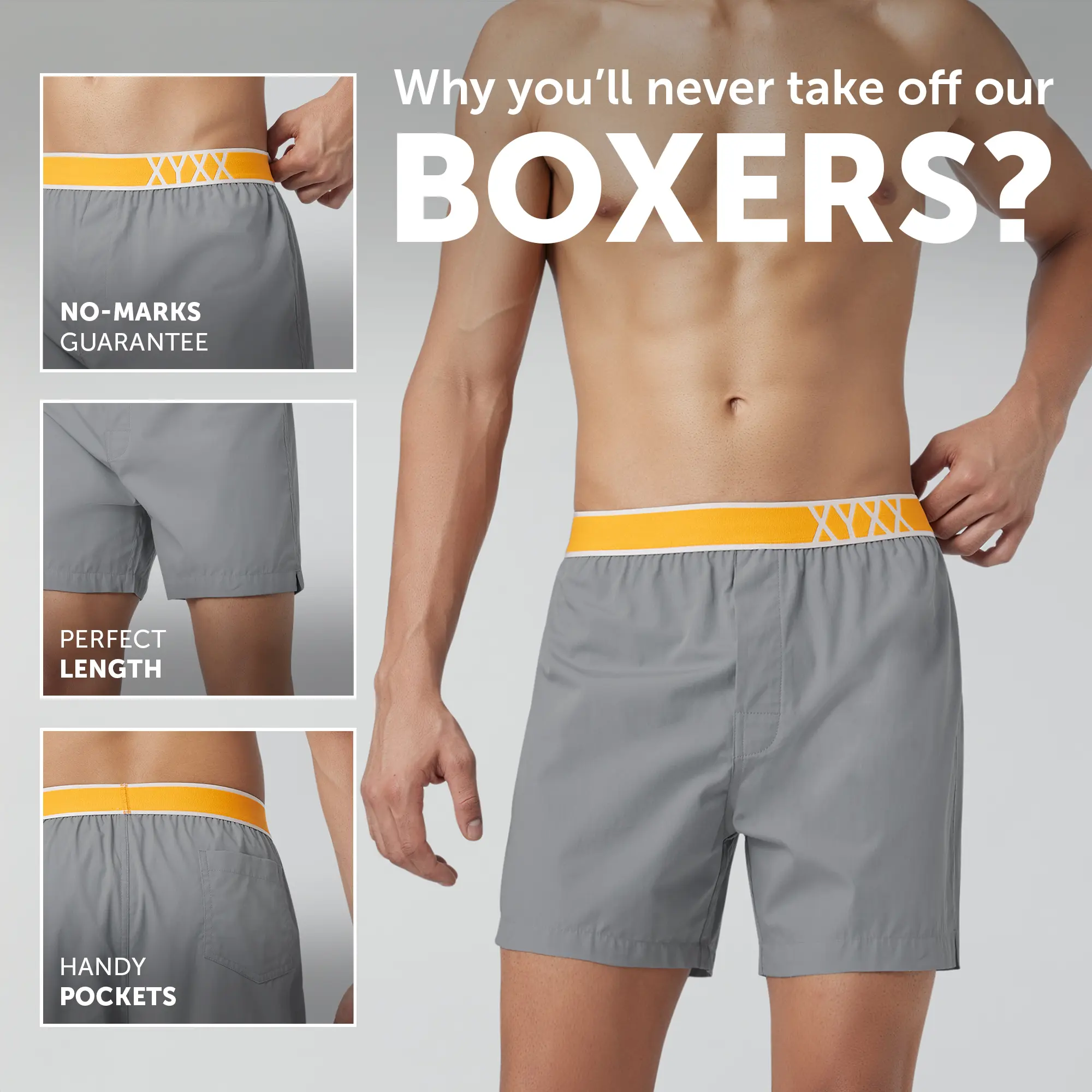 Volt Cotton Boxer Ash Grey - Image 2