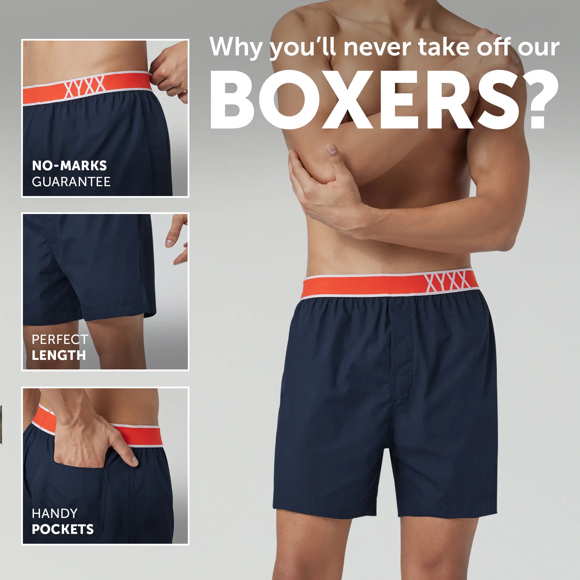 Volt Cotton Boxer Navy Blue - Image 2
