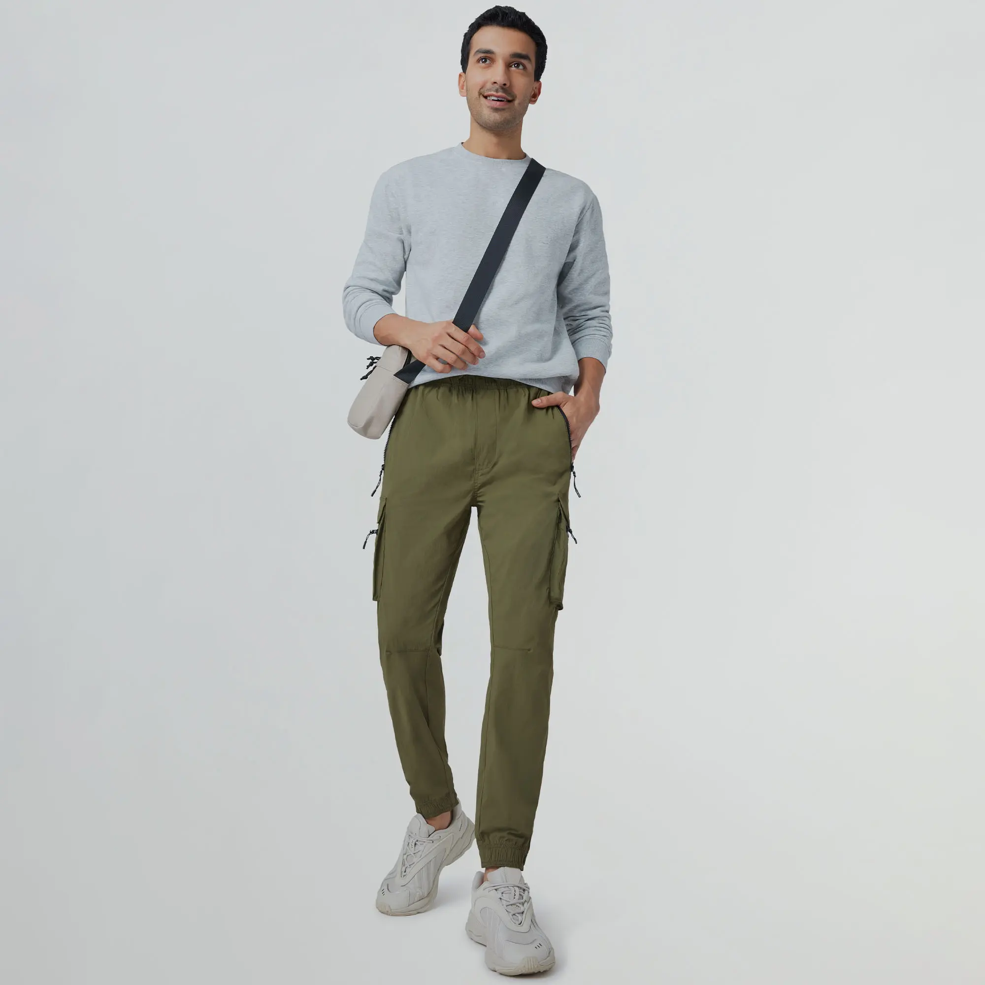 Moveo Cargo Joggers Olive Green - Image 3