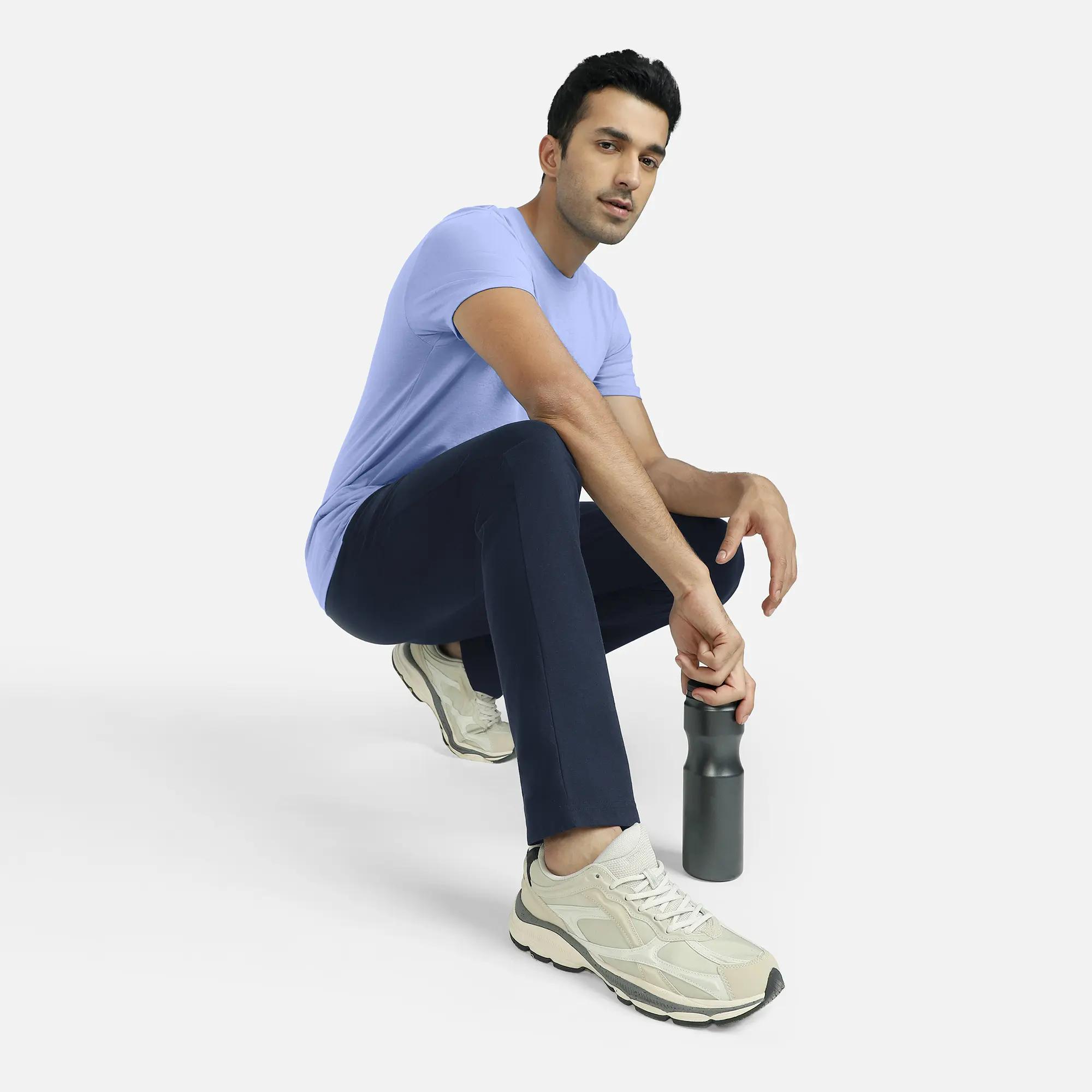 Pace Cotton Rich Track Pants Navy Blue - Image 4