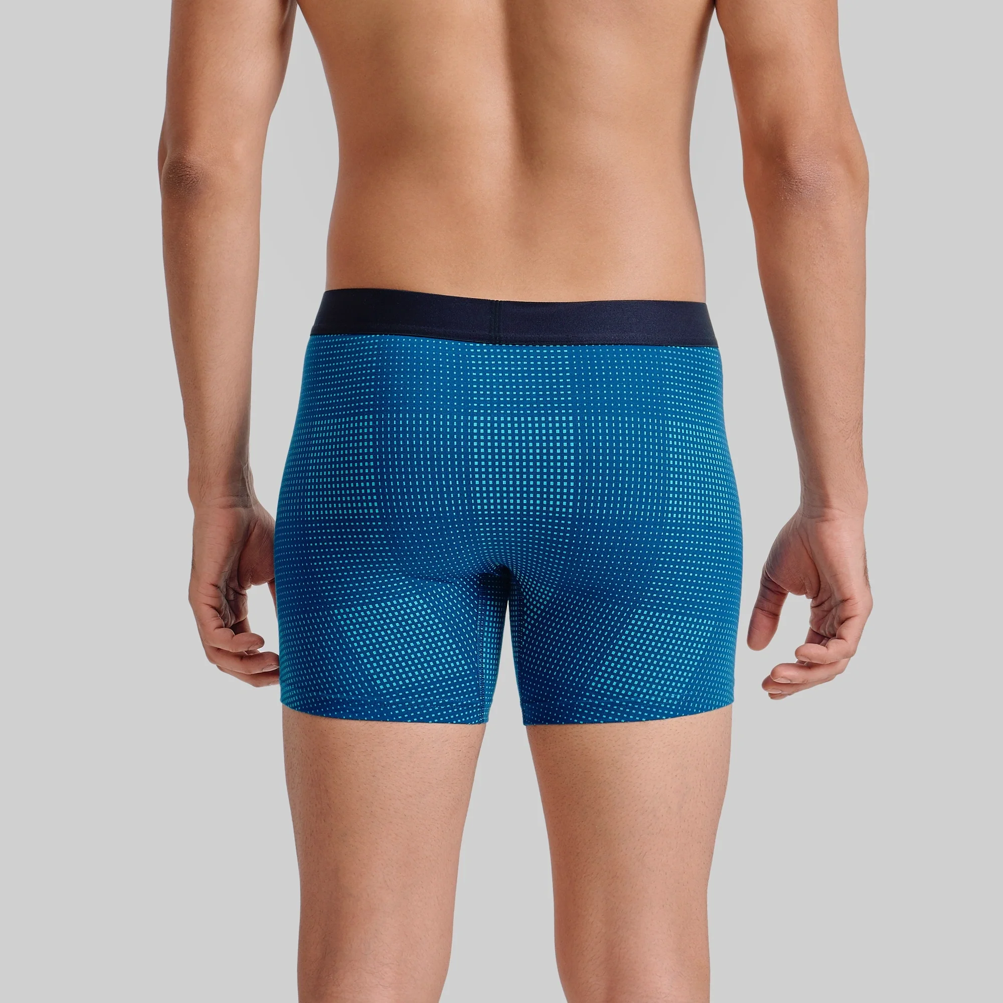 Quad Cotton Boxer Briefs - Aqua Green - Image 6