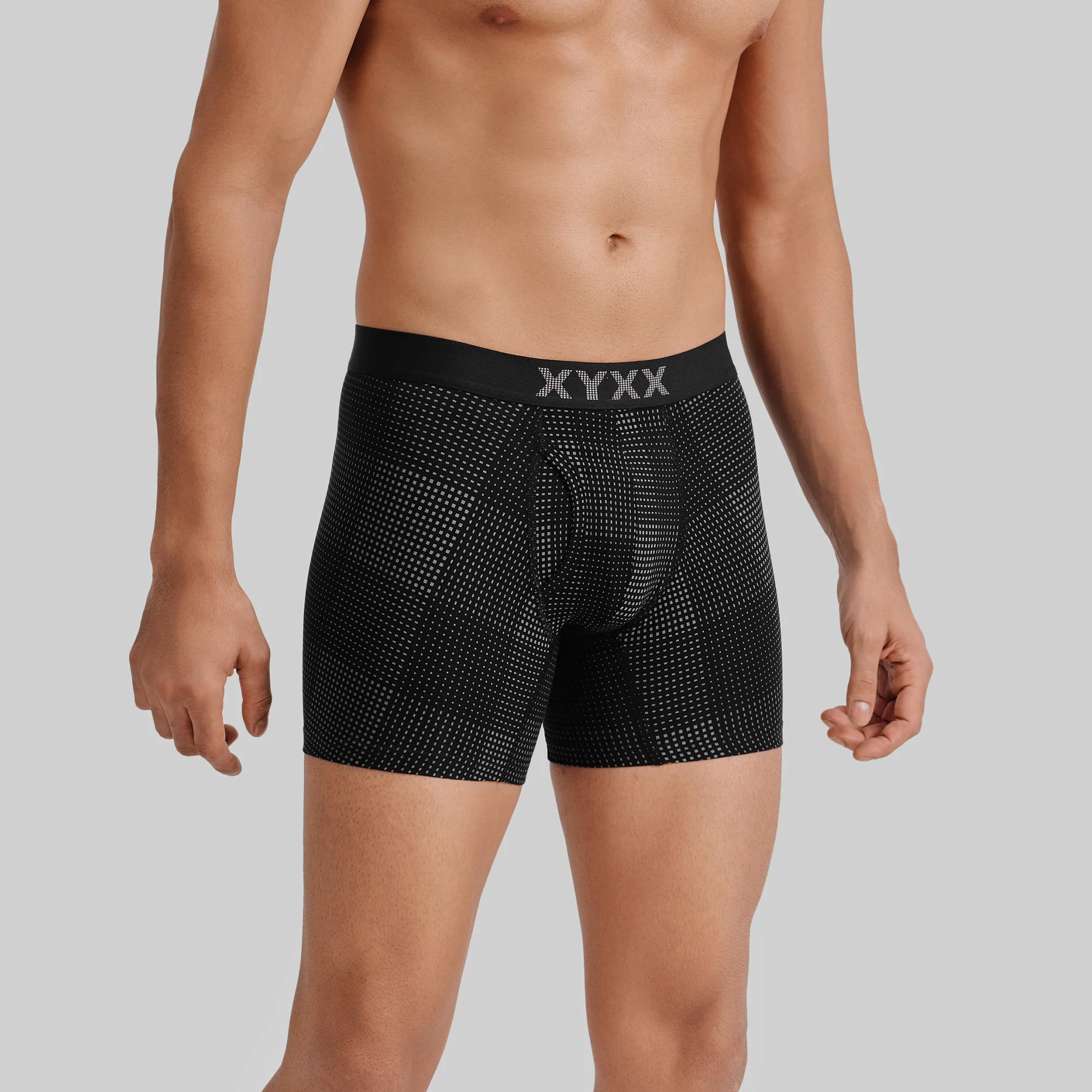 Quad Cotton Boxer Briefs - Smoke Black - Image 5