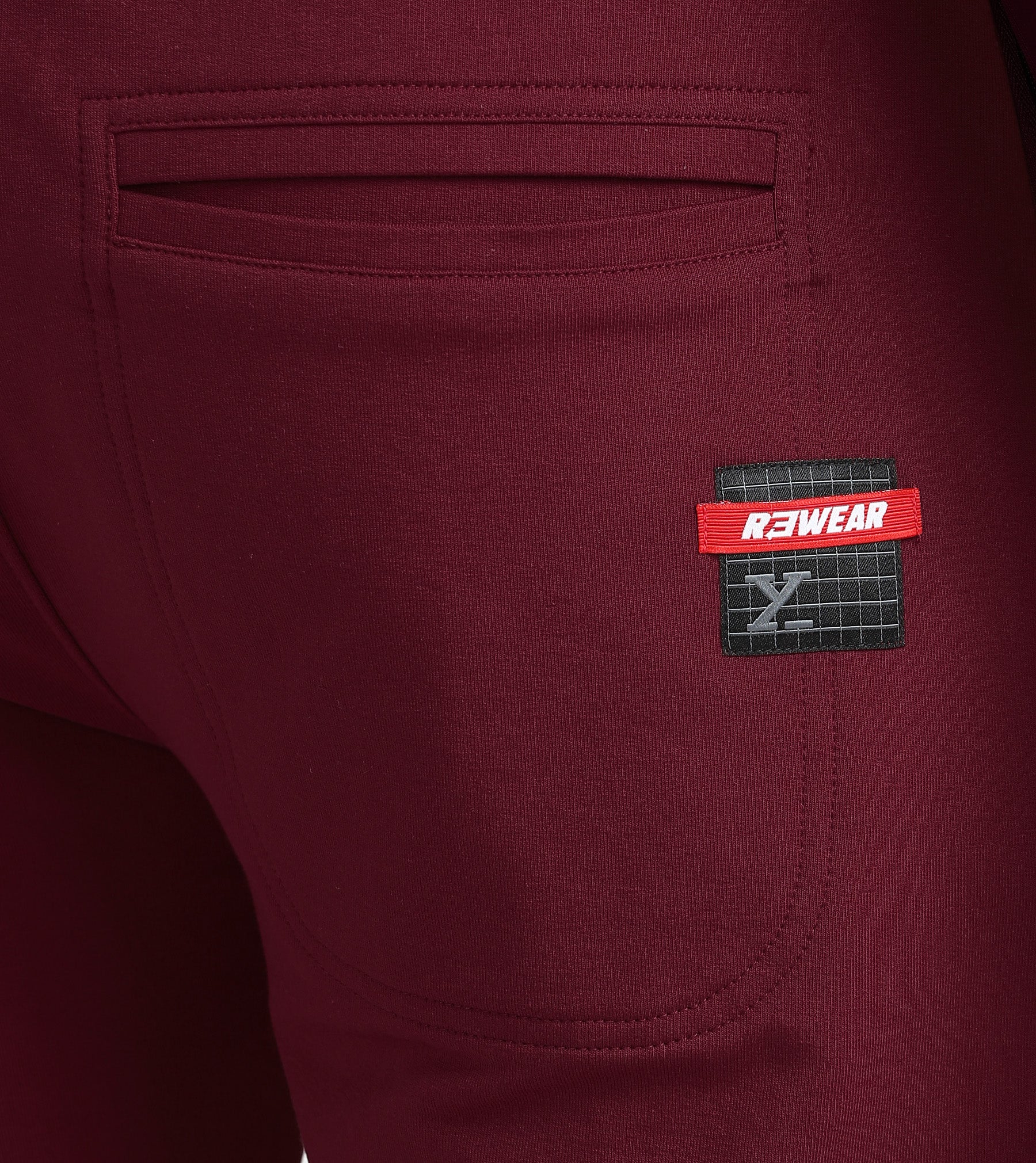 Quest French Terry Cotto-Blend Sweatshirt And Joggers Co-ord Set Scarlet Red - Image 6