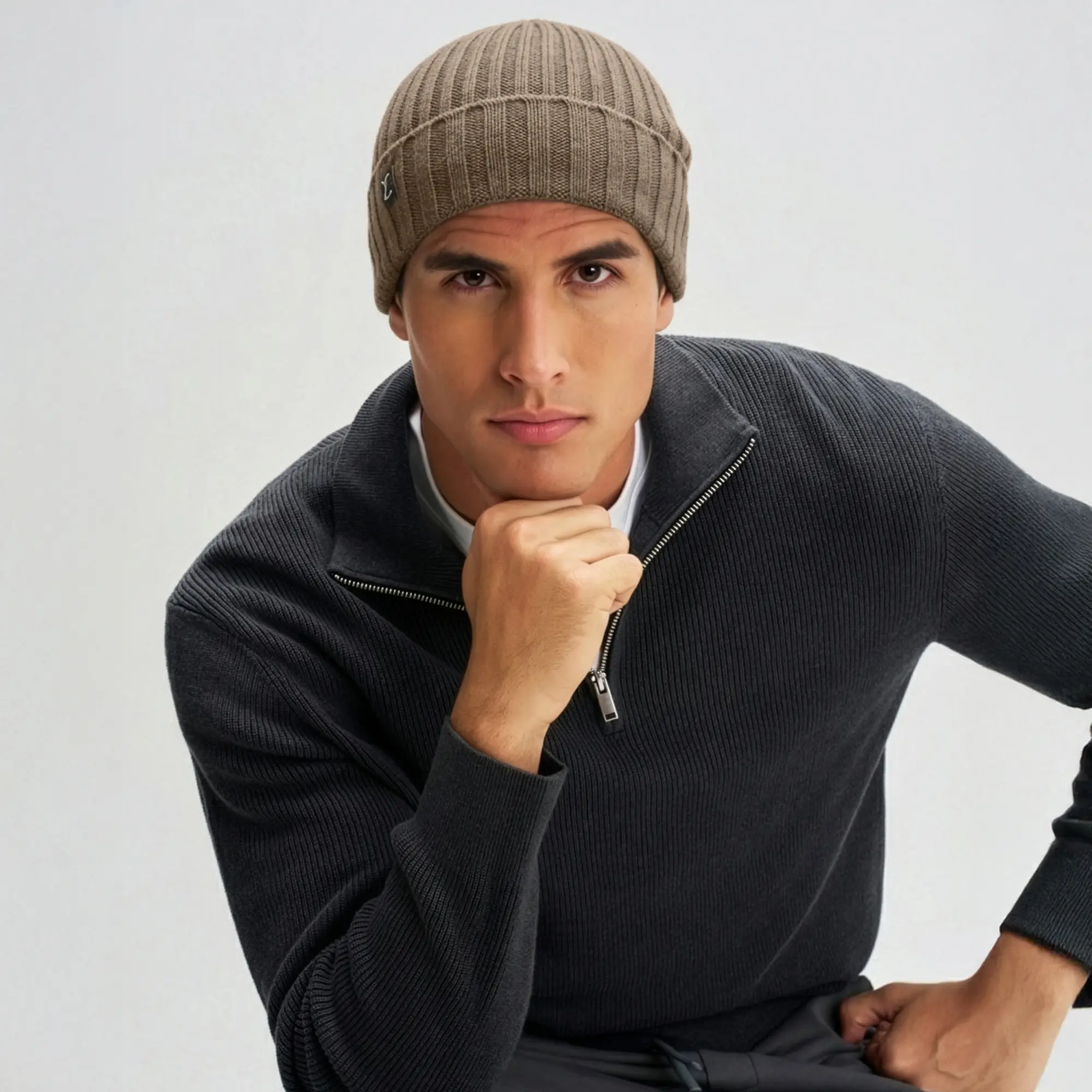 Winter Beanie - Nutty Brown - Image 3